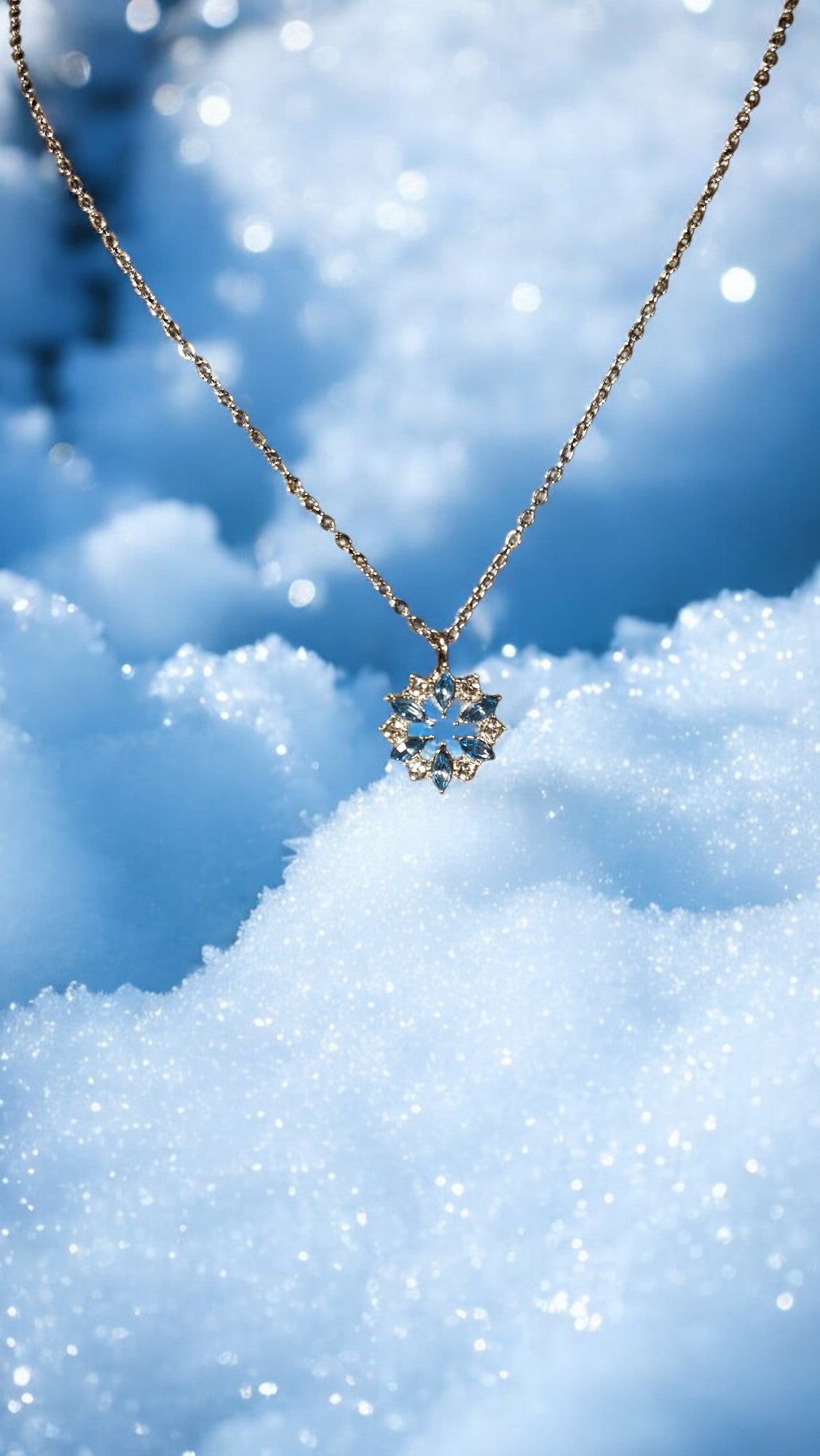 Blue snowflake - Whimsy's World LLC