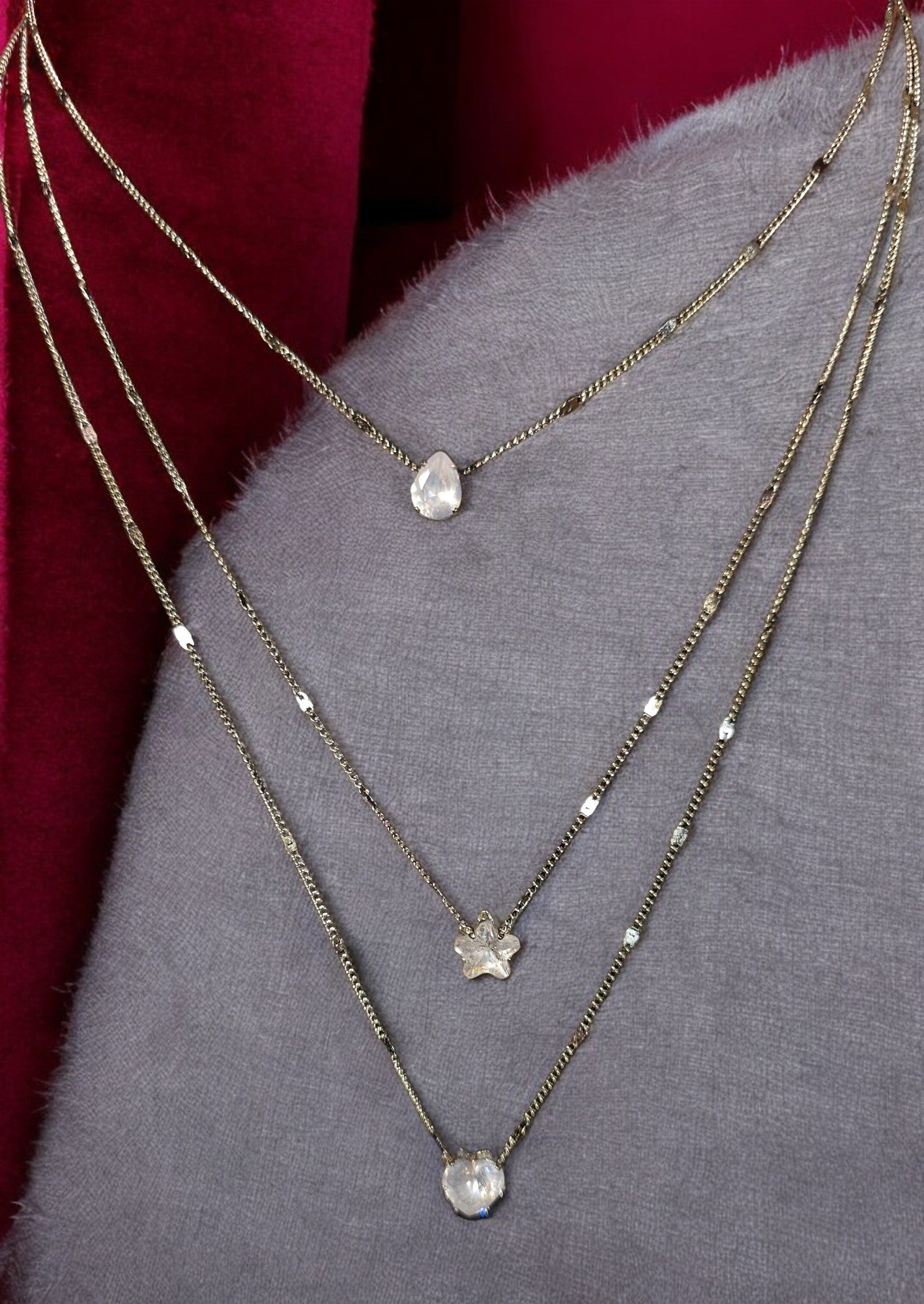 Triple Drop Necklace - Whimsy's World LLC