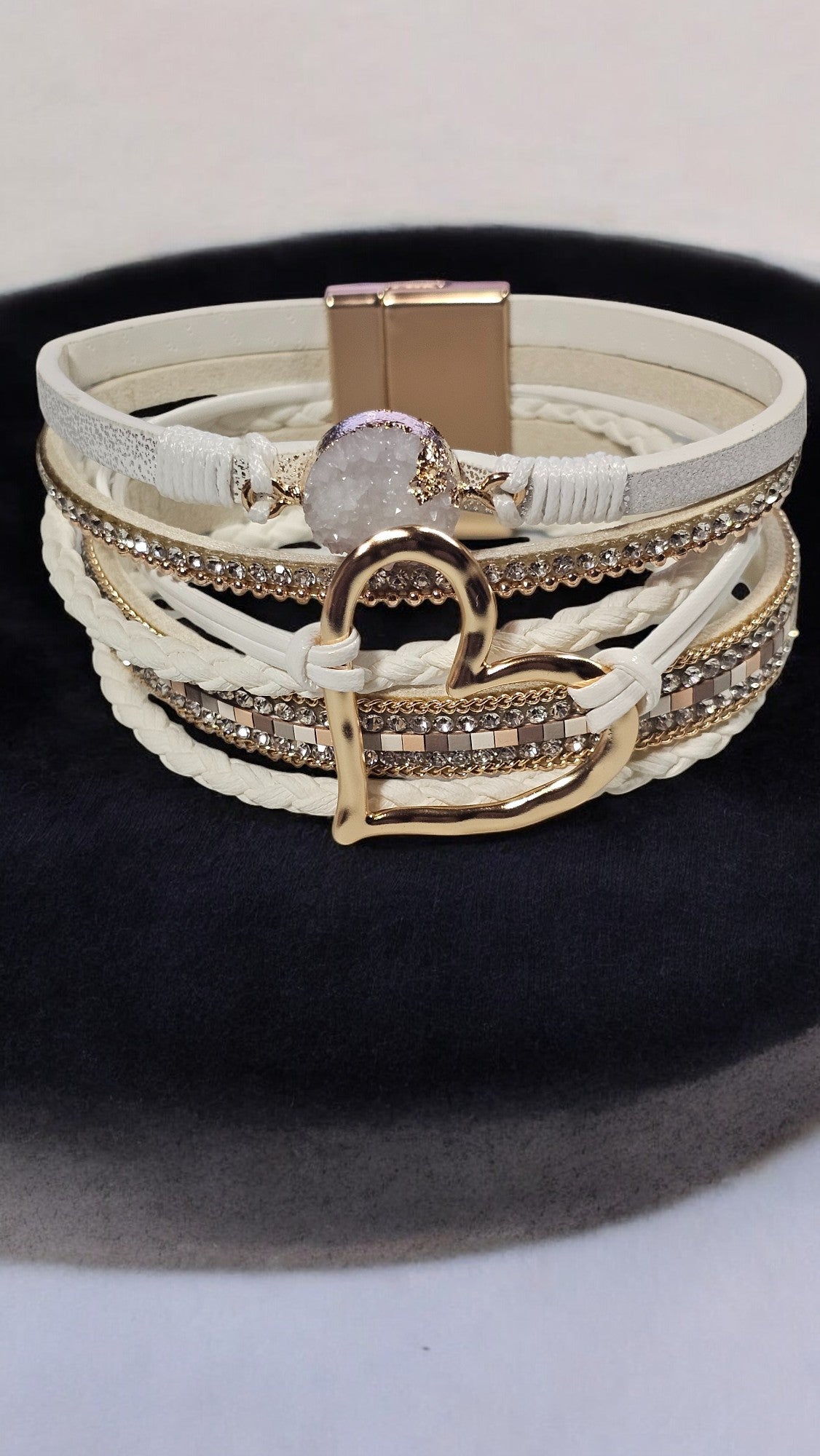 Boho Chic Multi -Layer Faux Leather Bracelet - Whimsy's World LLC