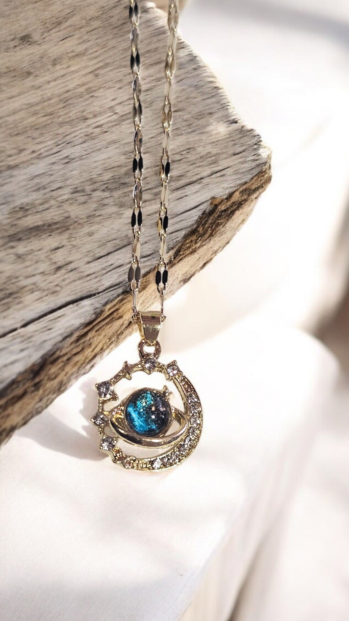Blue Planet Necklace - Whimsy's World LLC