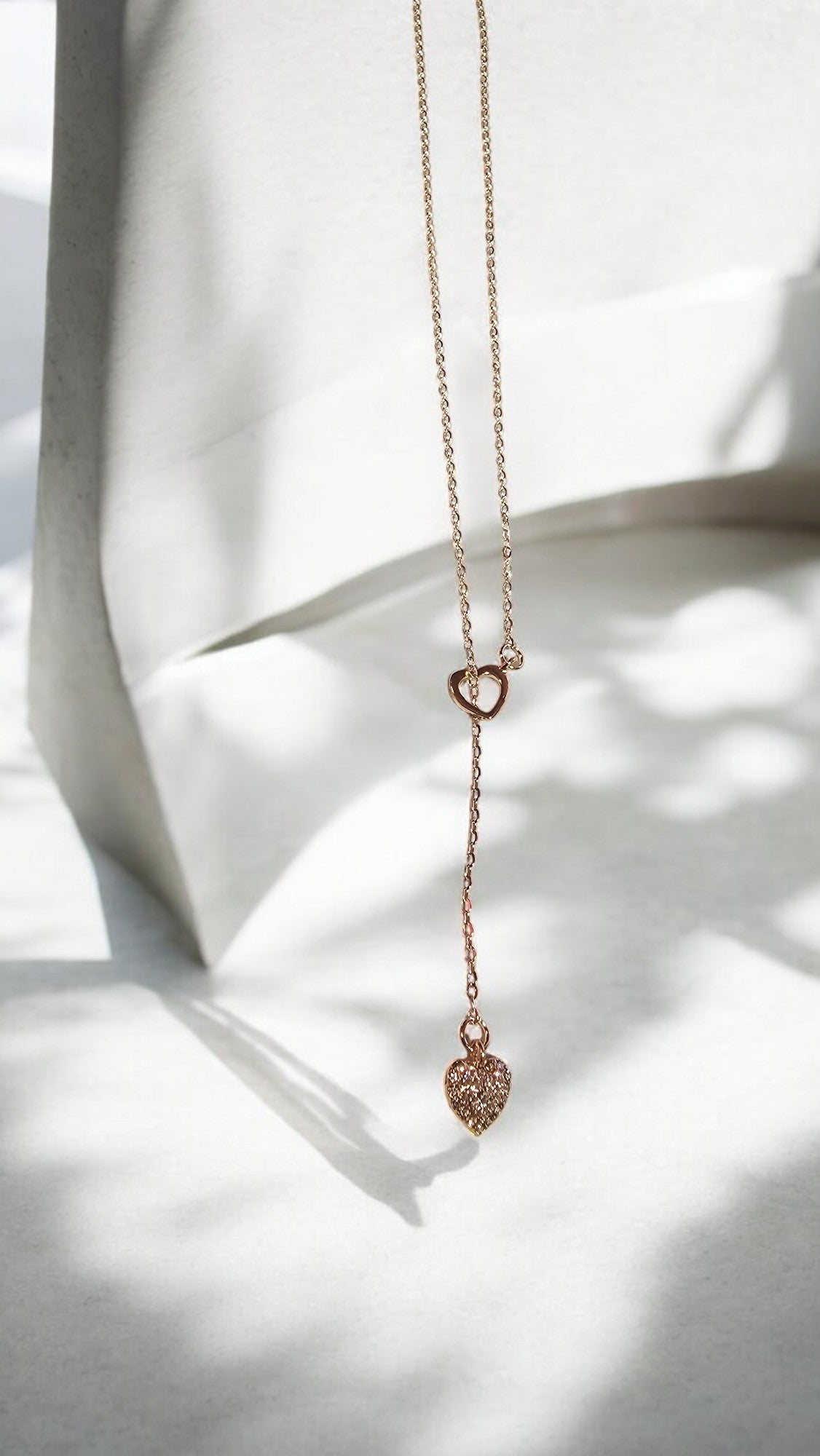 Open Heart Drop Necklace - Whimsy's World LLC