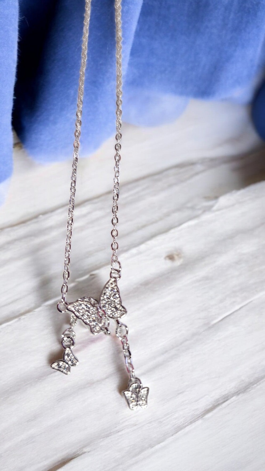 Butterfly drop necklace - Whimsy's World LLC