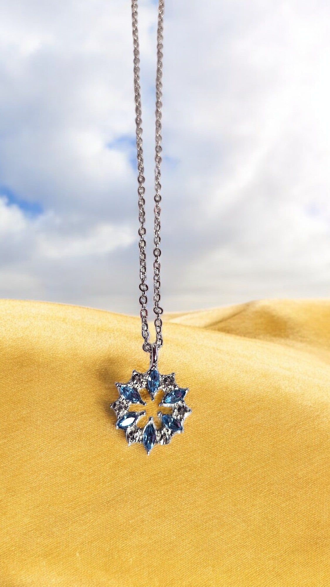 Blue snowflake - Whimsy's World LLC