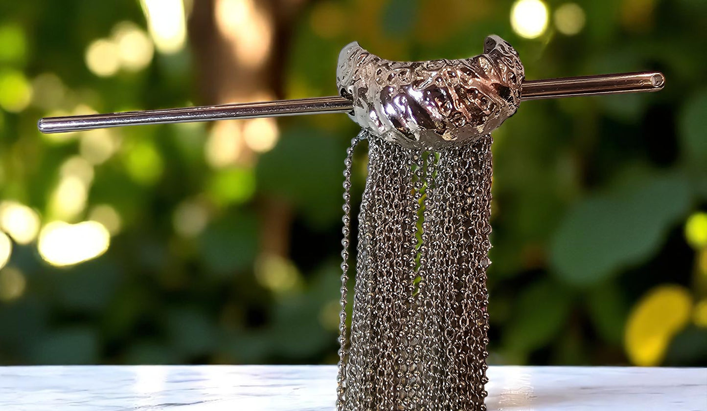 LONG CHAIN HAIR WRAP ACCESSORY