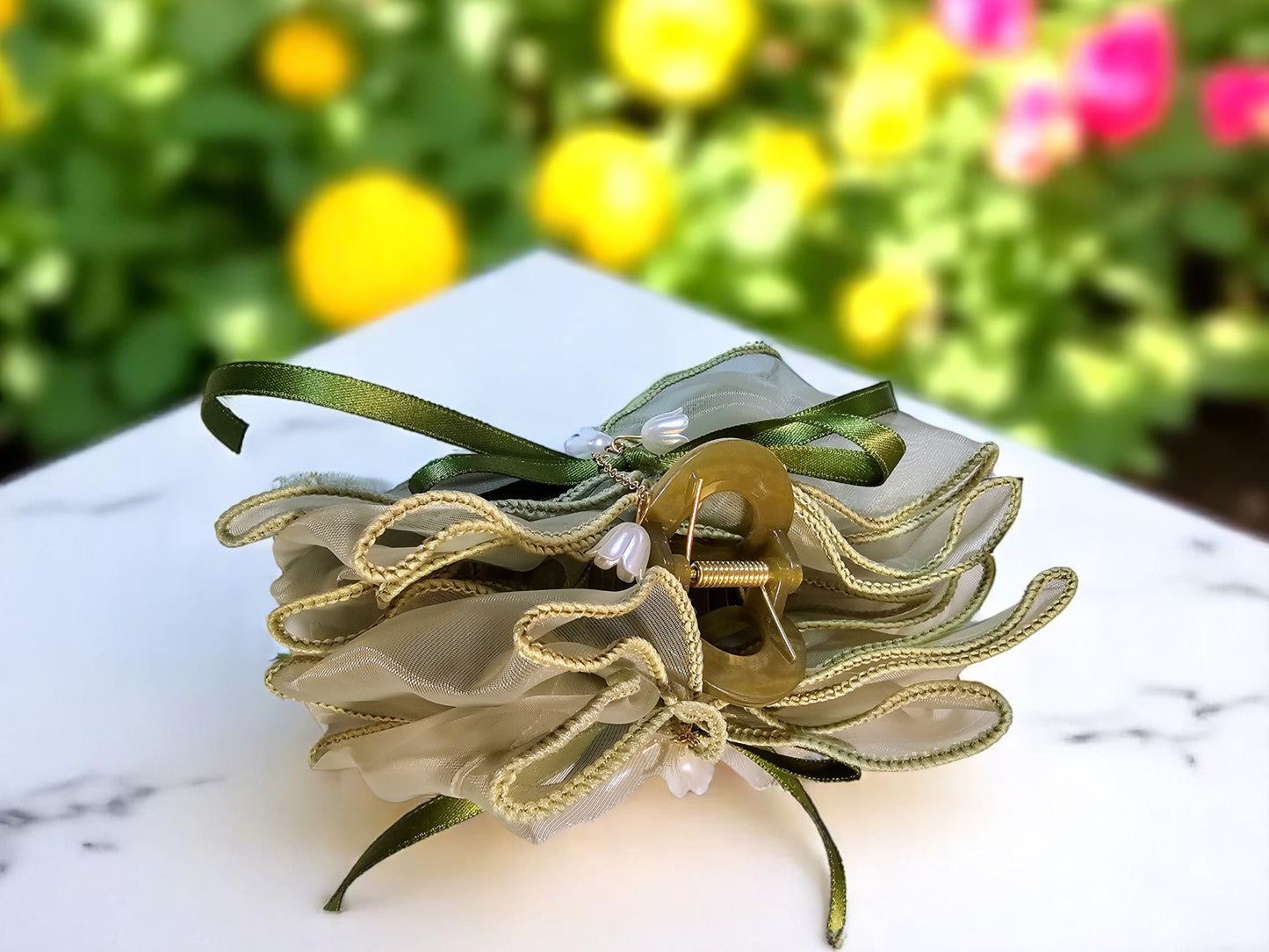 GREEN BOW HAIR CLAW