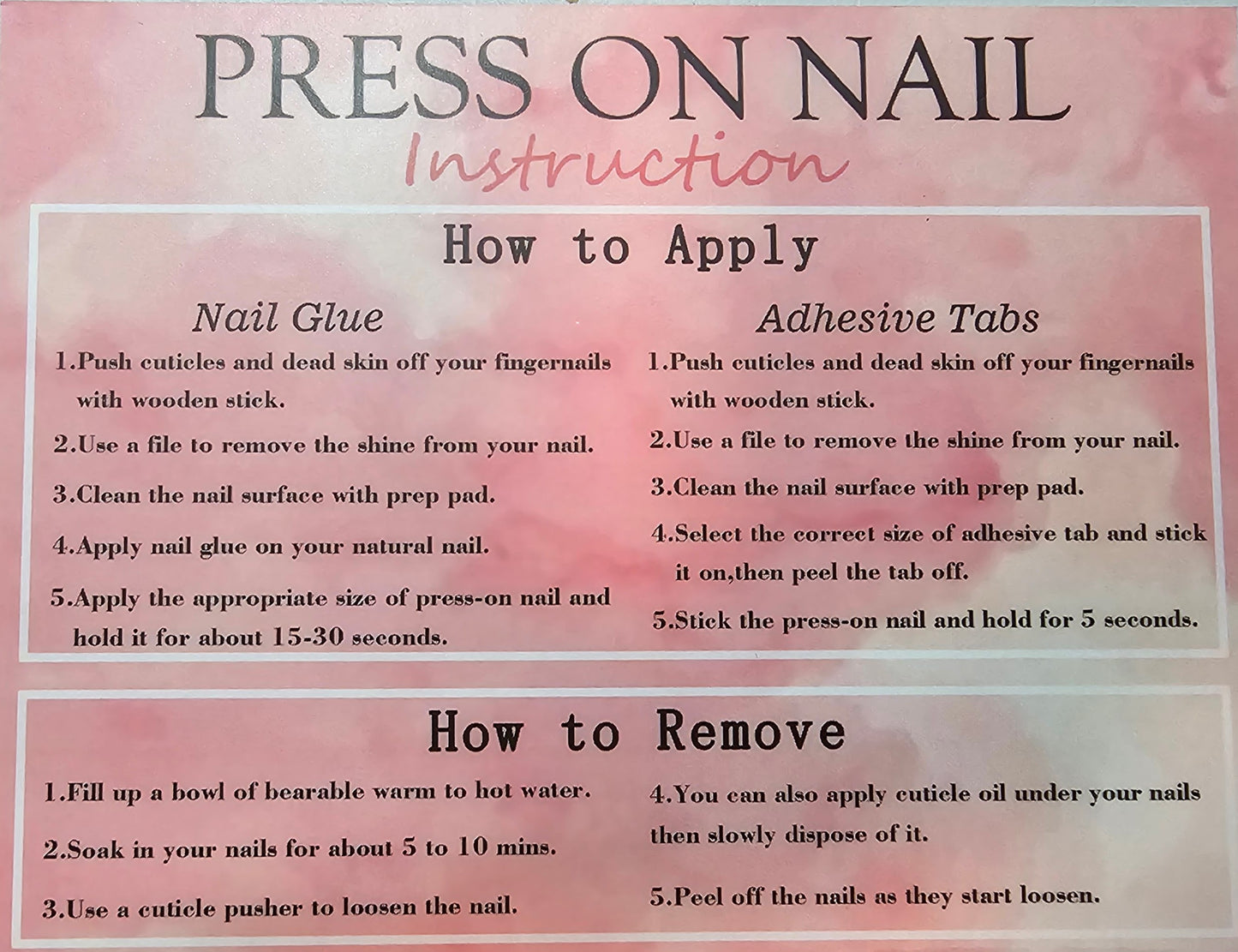 TEDDY BEAR SURPRISE - PRESS ON NAILS