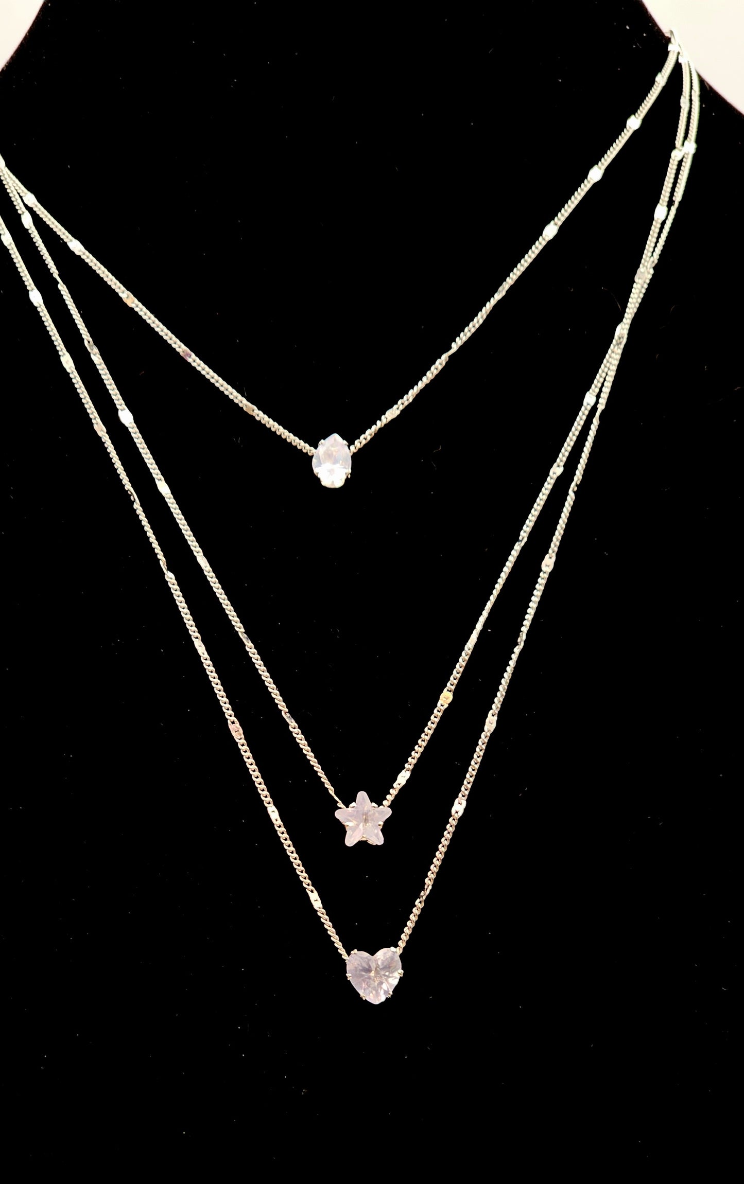 TRIPLE DROP NECKLACE