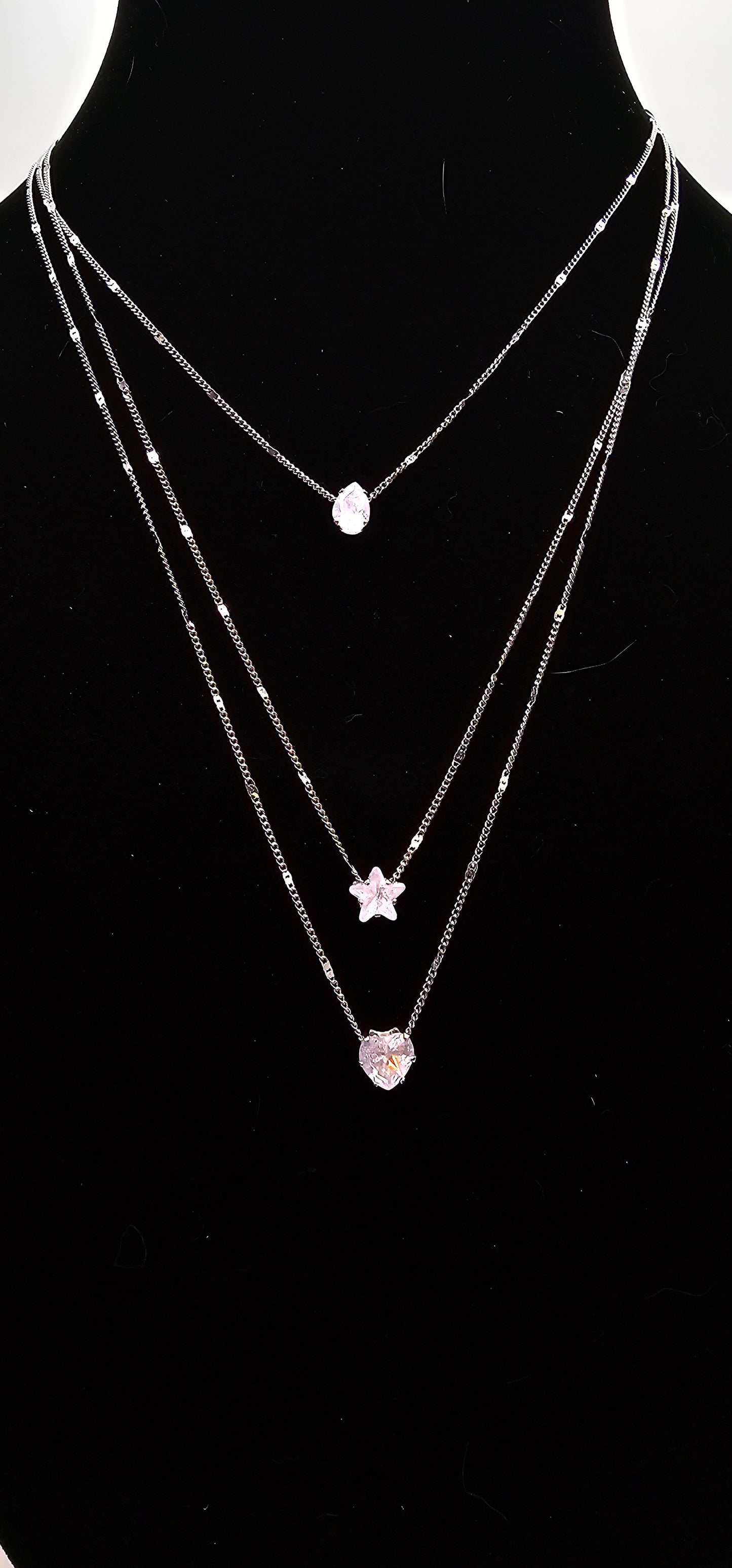 TRIPLE DROP NECKLACE
