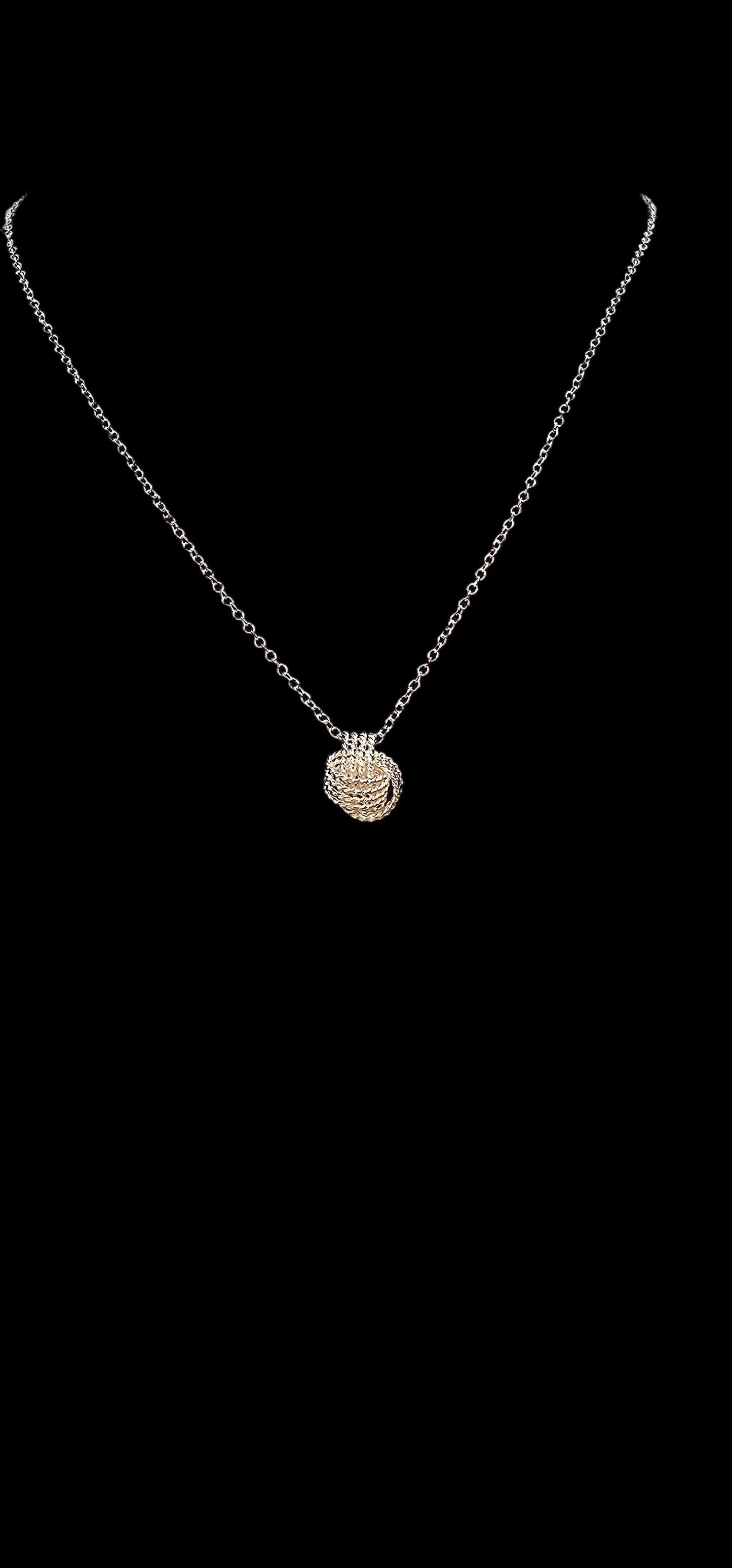 925 SILVER KNOT NECKLACE