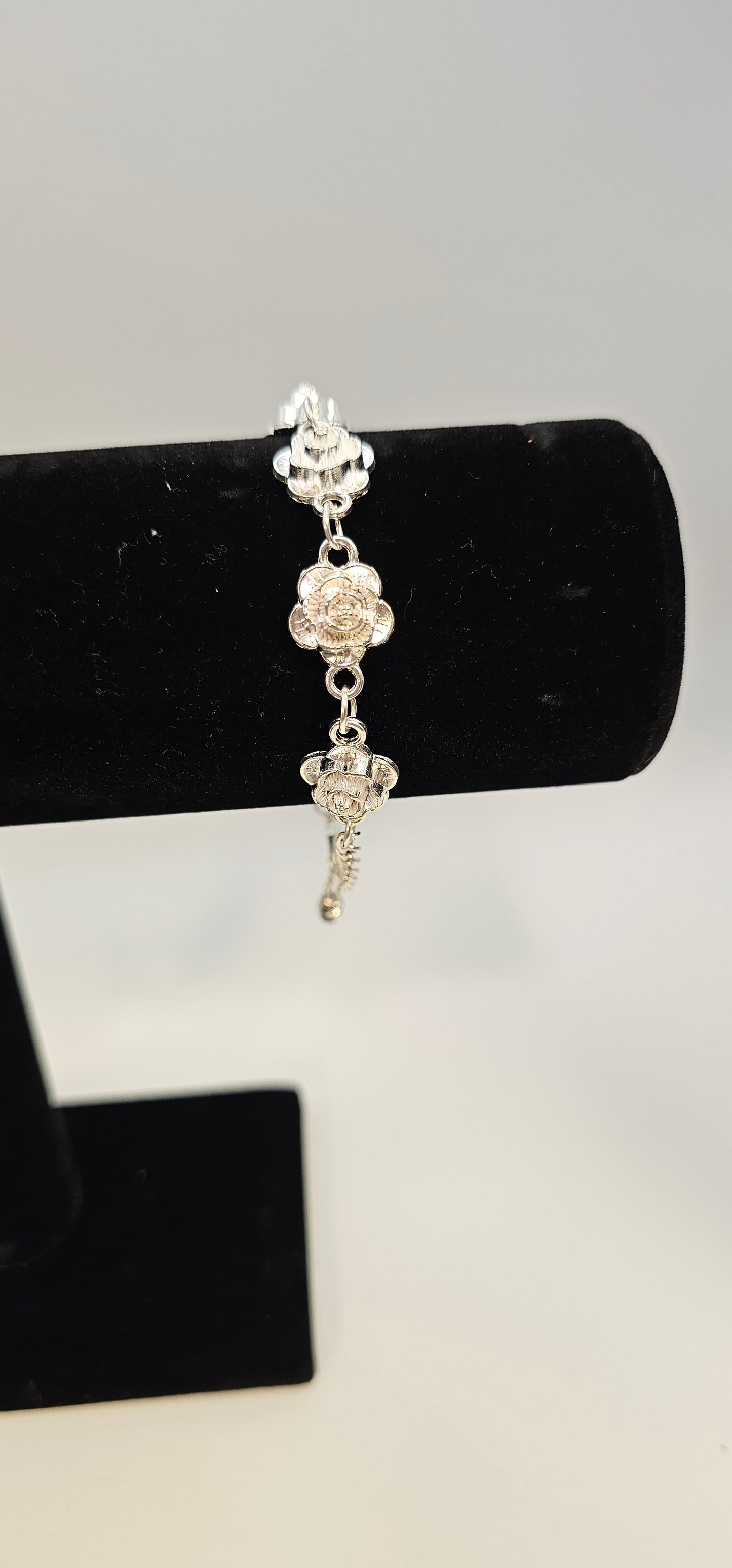 Roses Sterling Silver Bracelet