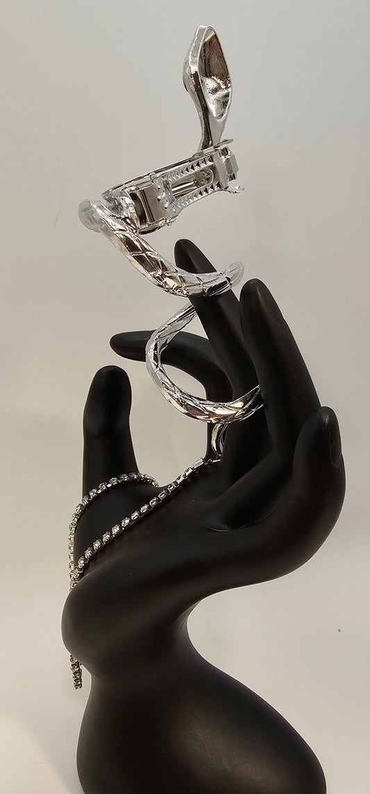 SNAKE PONY TAIL WRAP/BARRETT