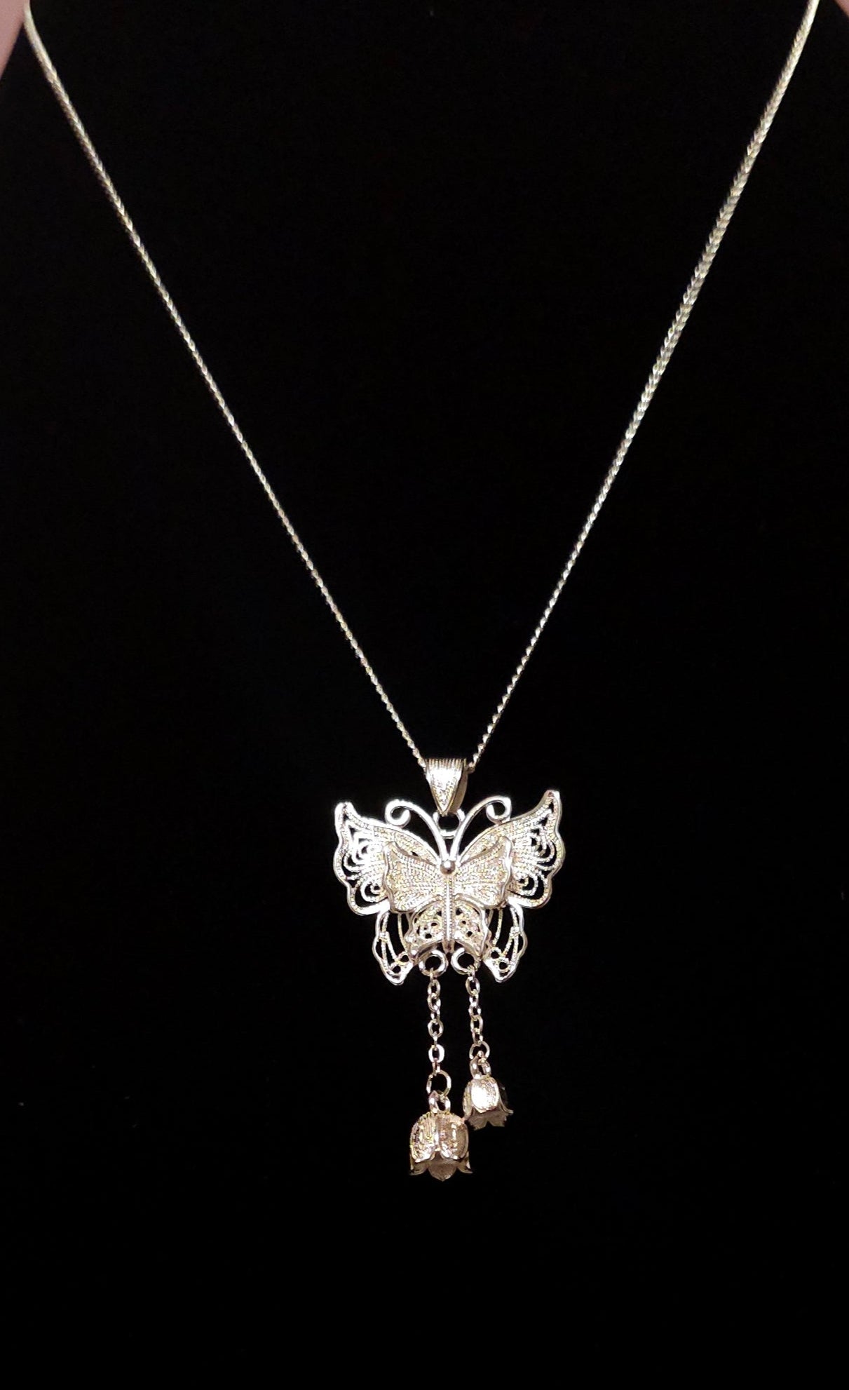 925 Sterling Lace Butterfly