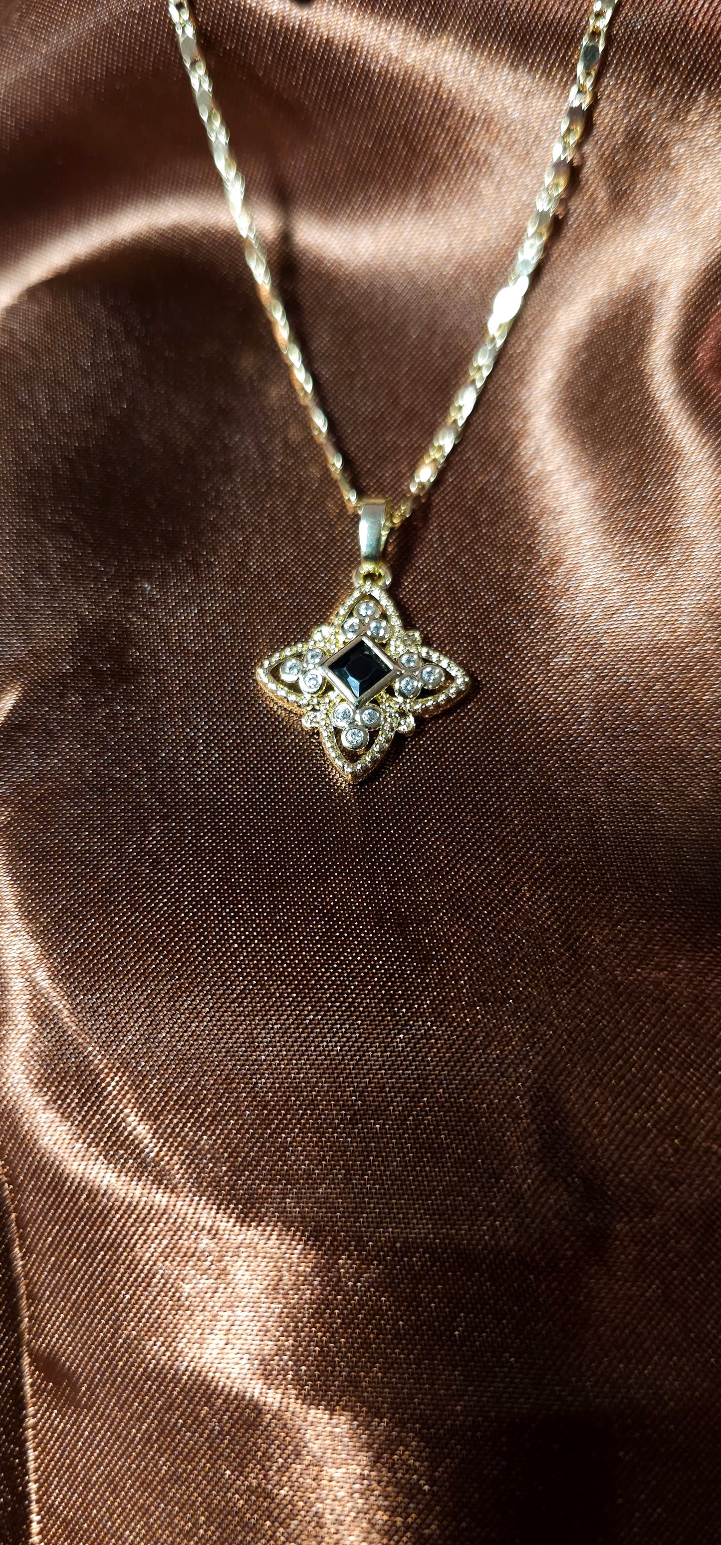 18k Gold Necklace and Earring set