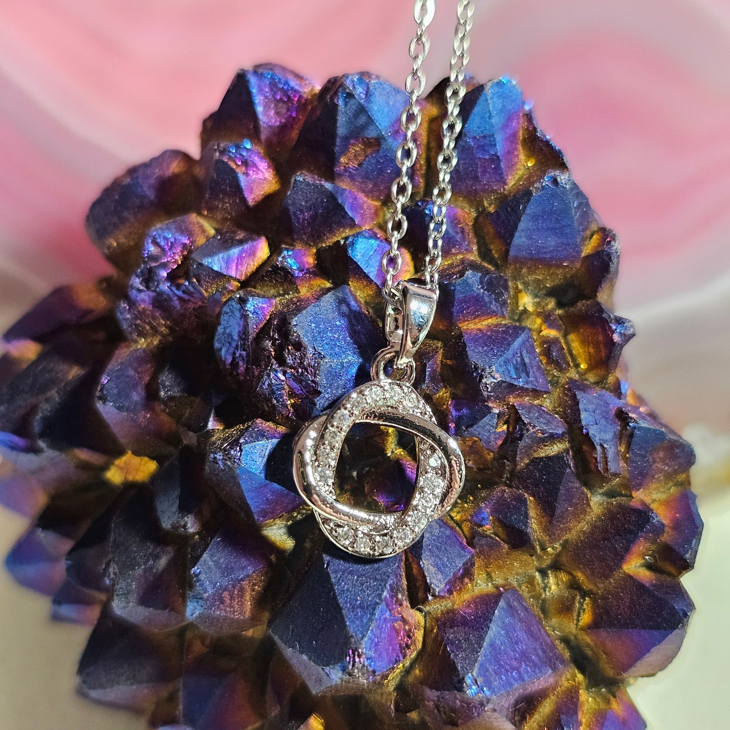 925 STERLING RINGS NECKLACE