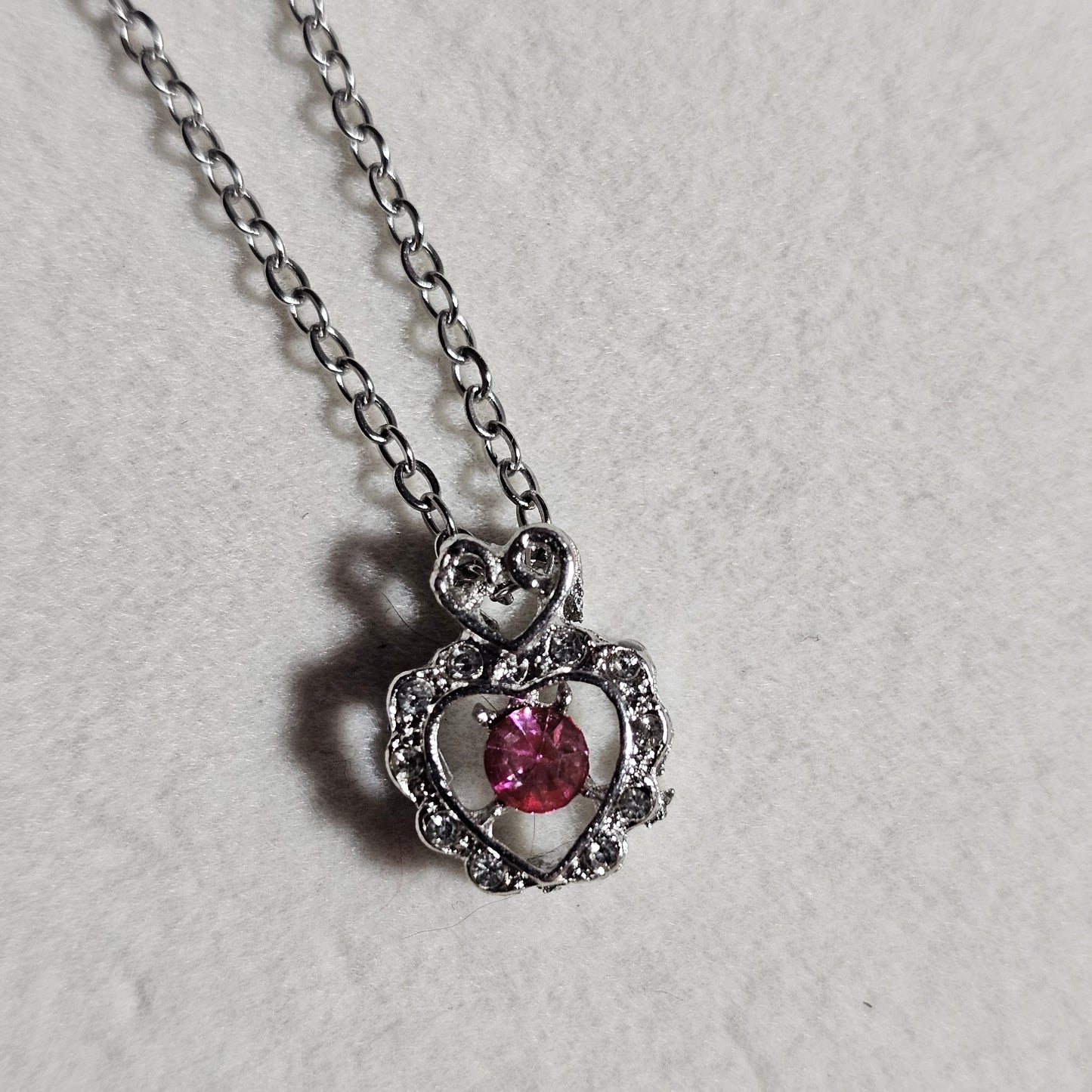 PINK HEART NECKLACE