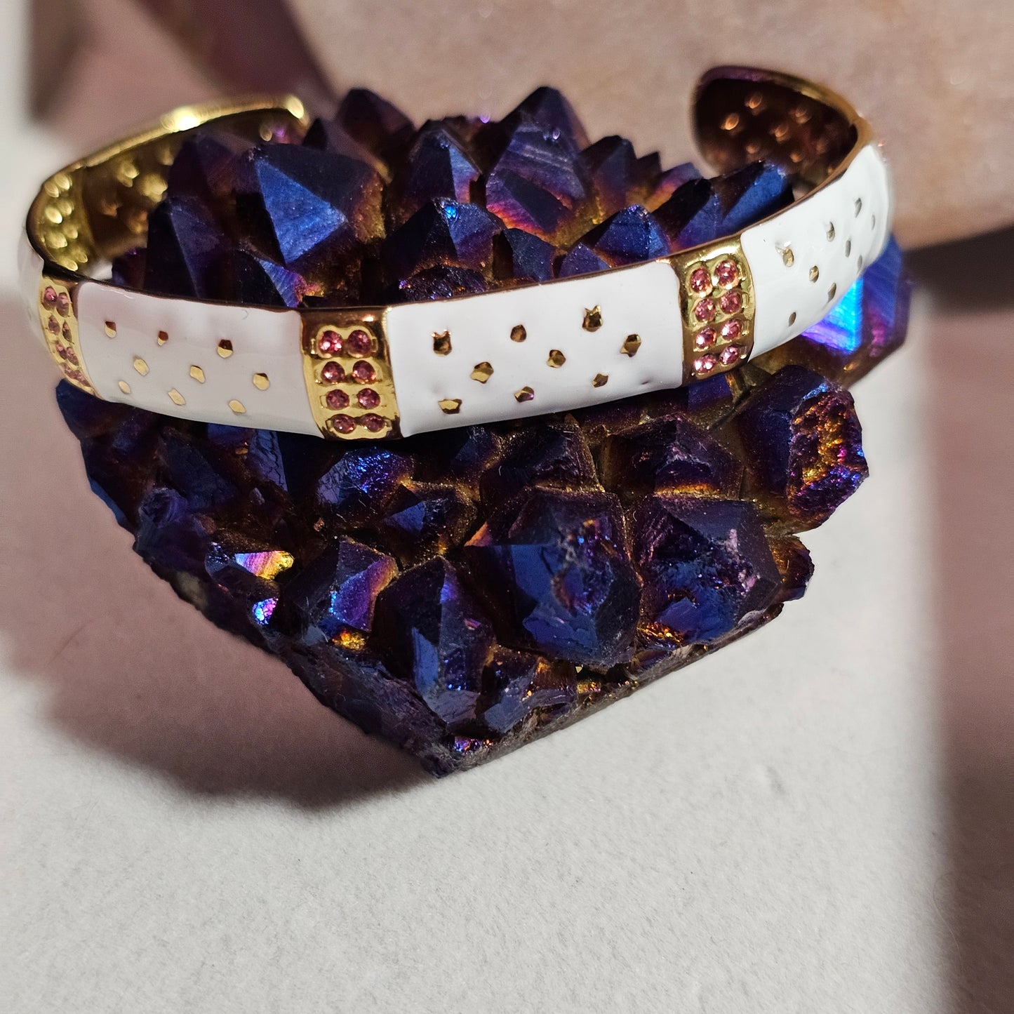 18k Gold Plated Enamel Bracelet