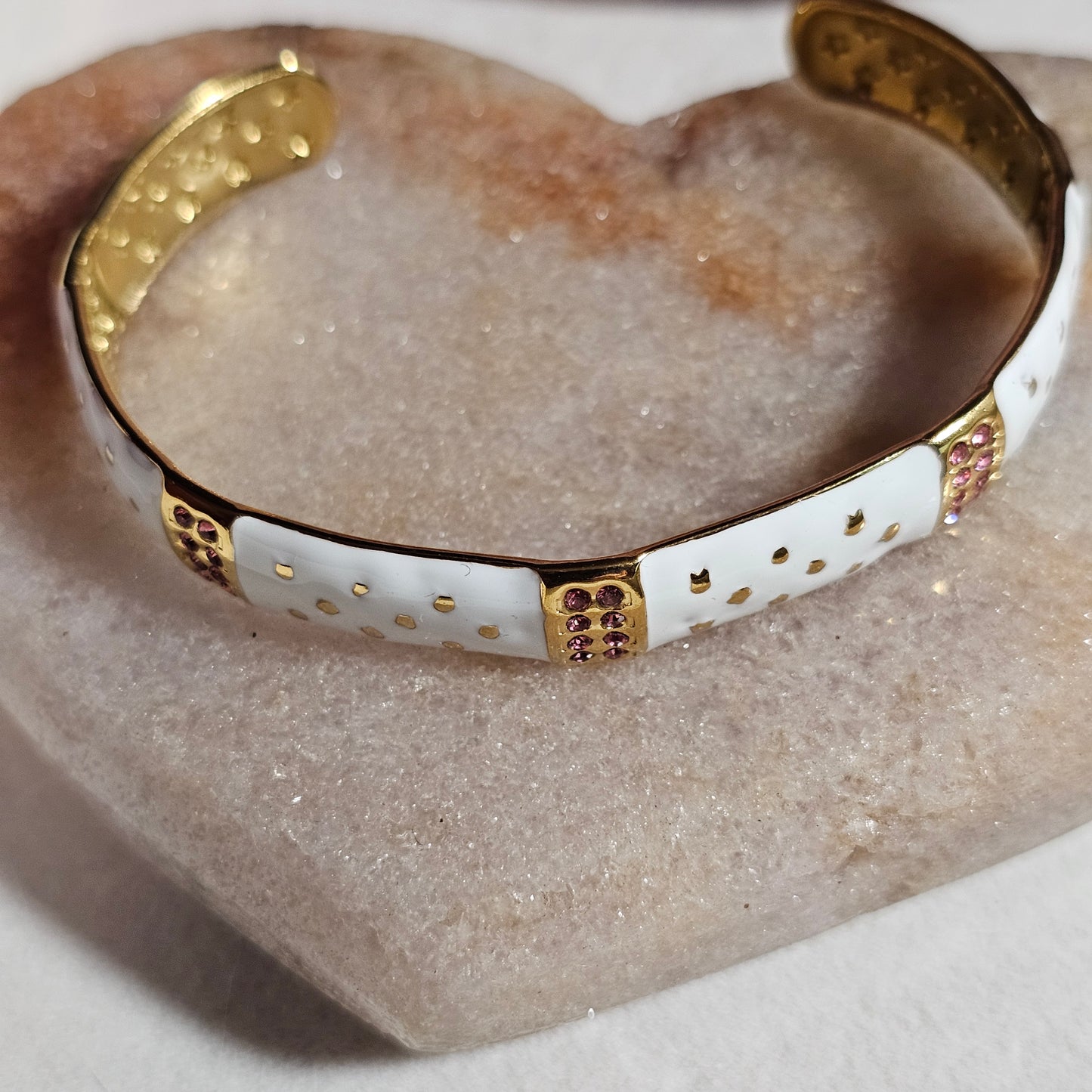 18k Gold Plated Enamel Bracelet