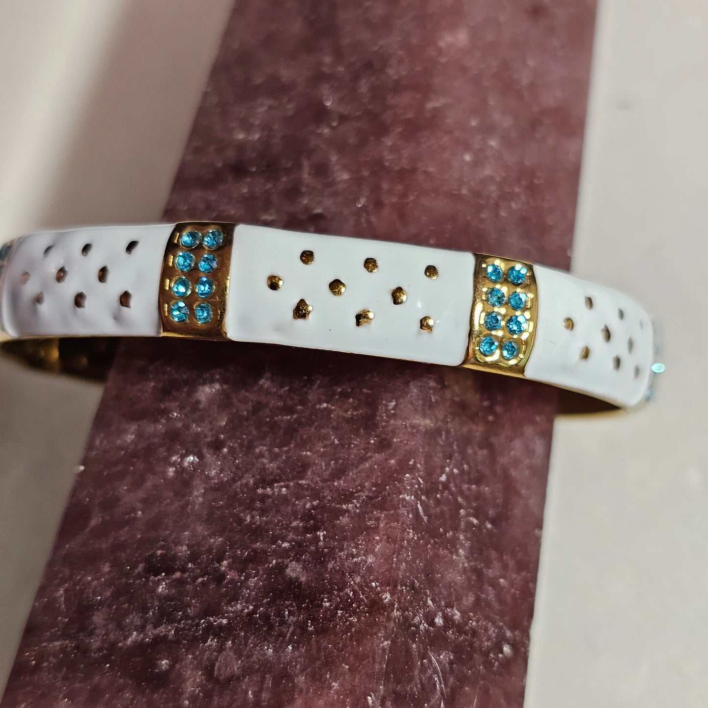 18k Gold Plated Enamel Bracelet