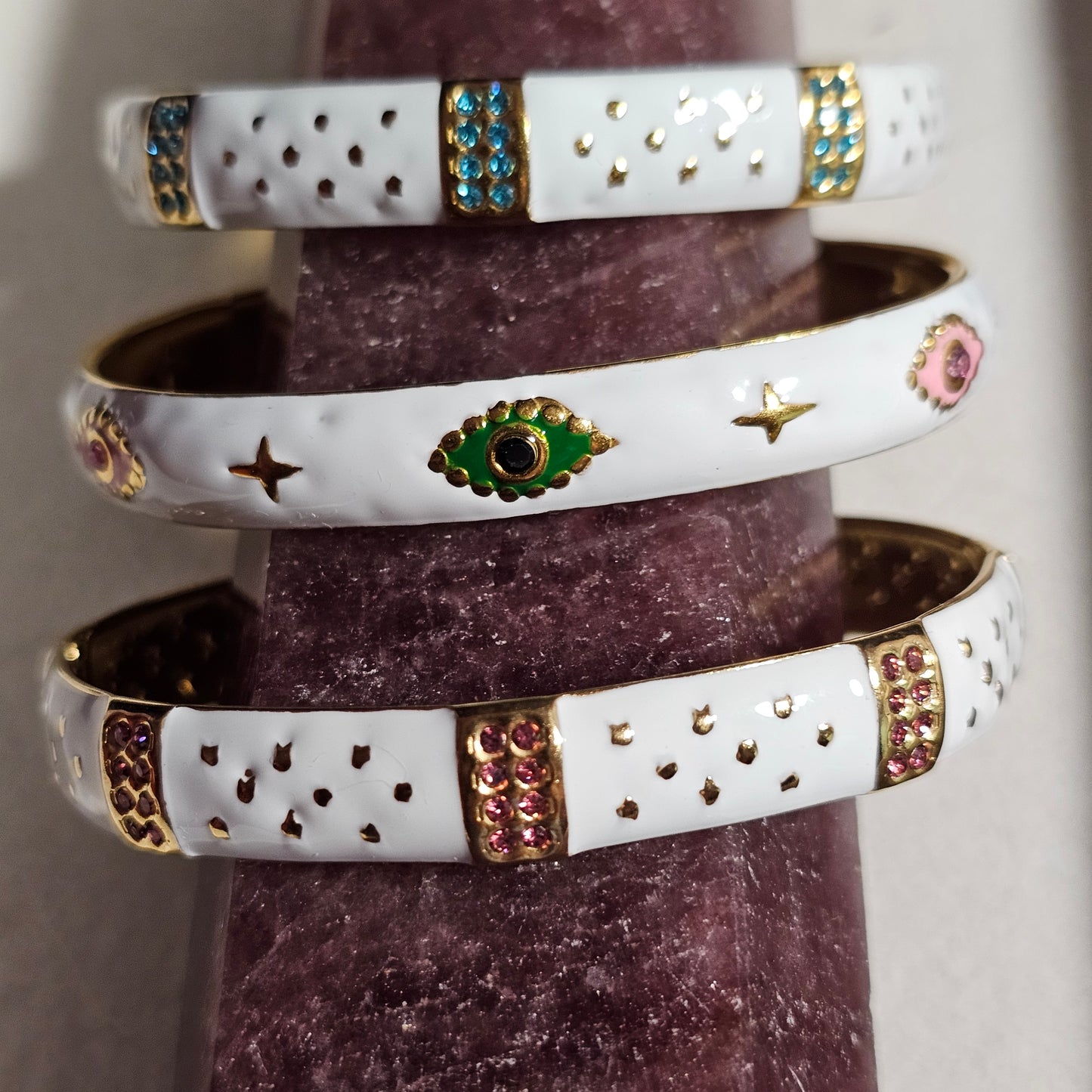 18k Gold Plated Enamel Bracelet