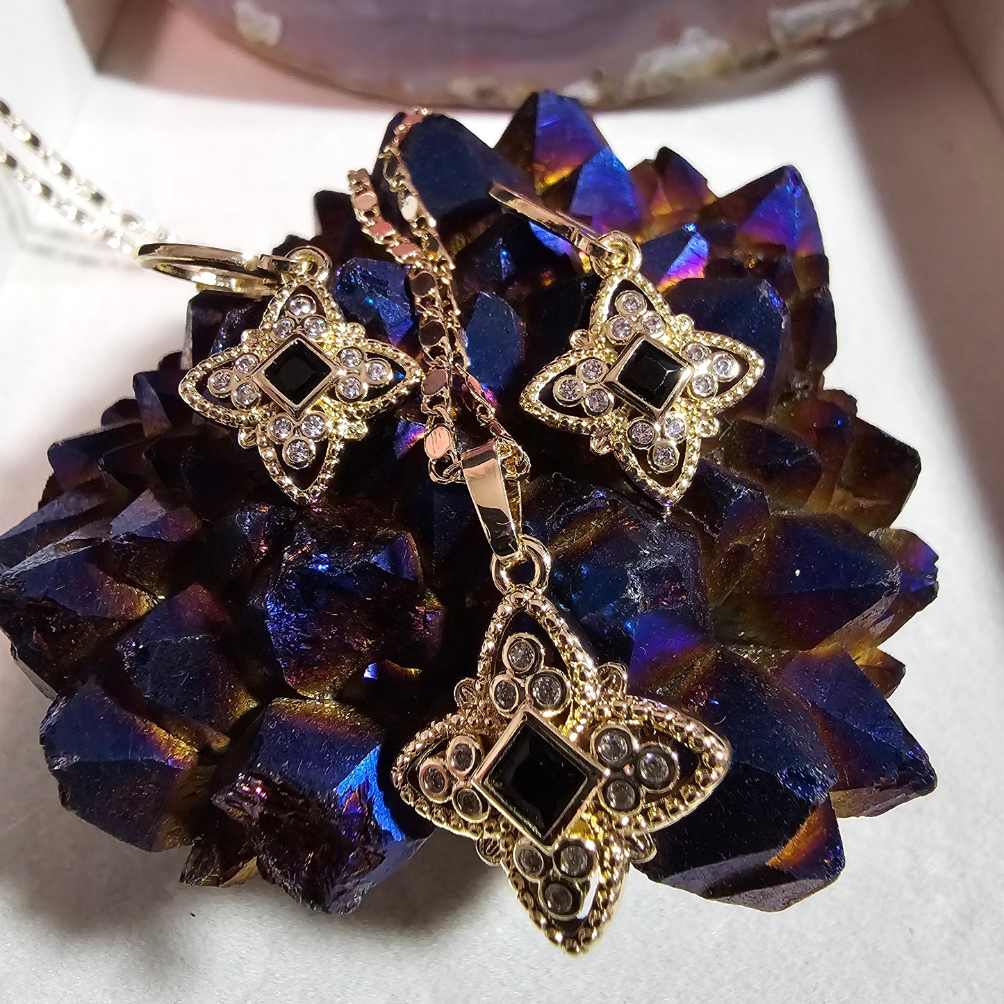 Star Shaped Necklace and Earring set