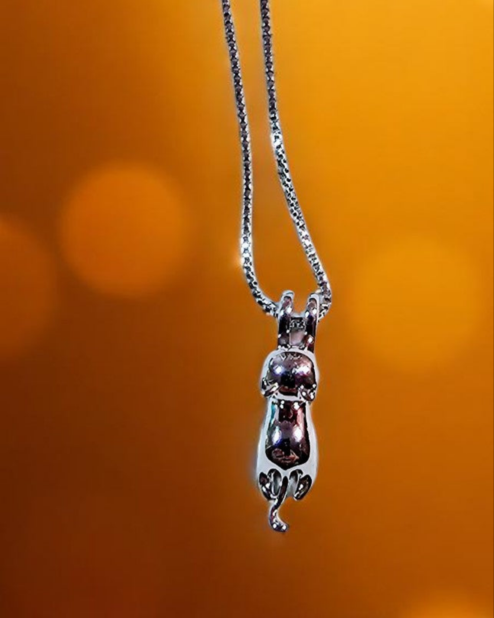 925 SILVER KITTY NECKLACE