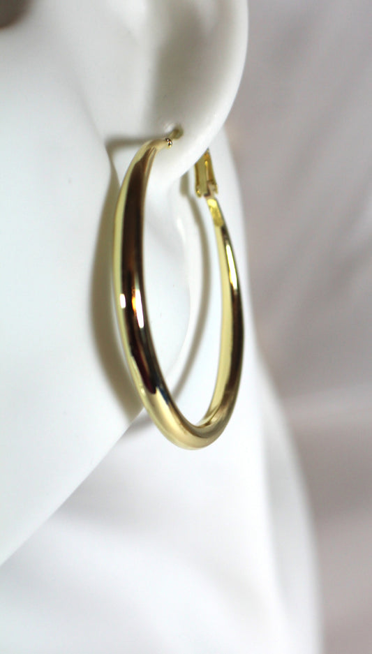 Classic Gold Hoop Earrings – 18K Gold Plated Stainless Steel
