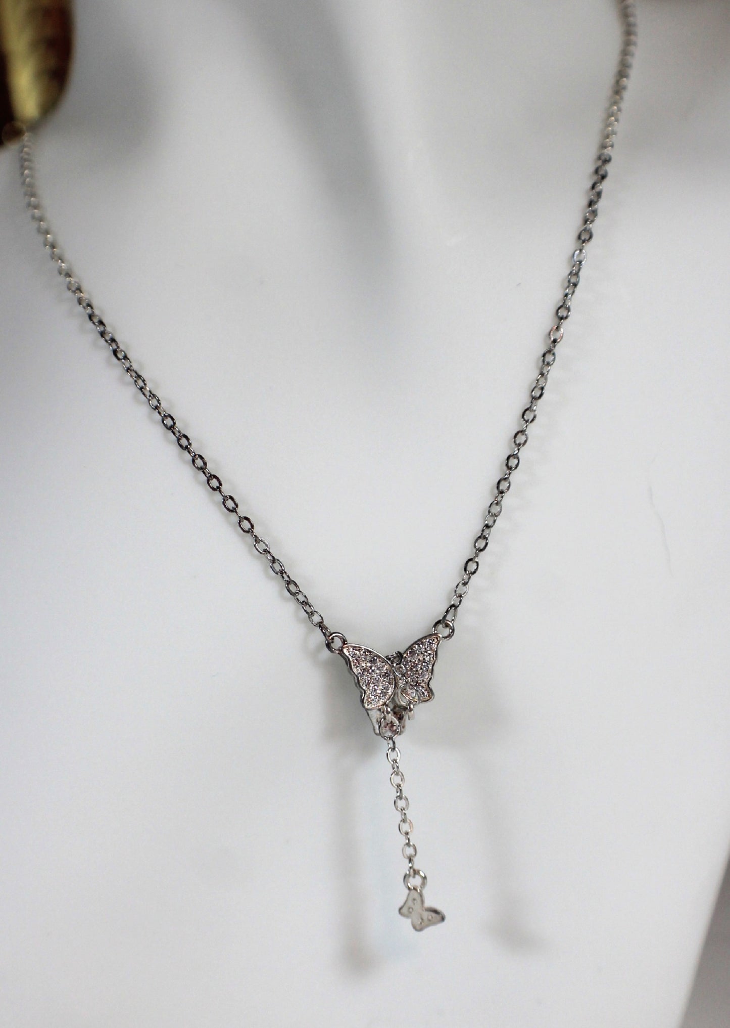 Flutter Drop Butterfly Necklace
