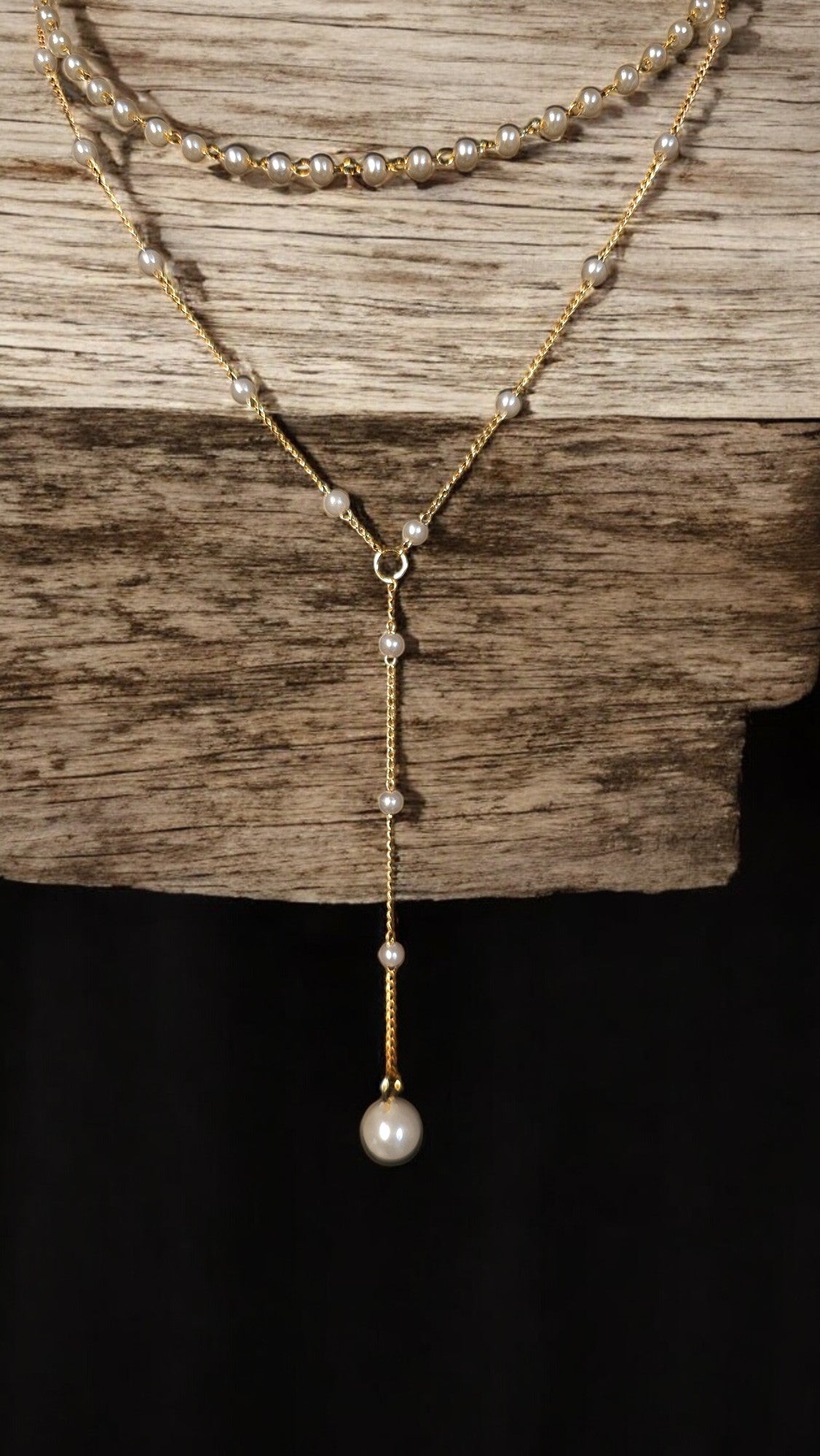 Pearl drop necklace - Whimsy's World LLC