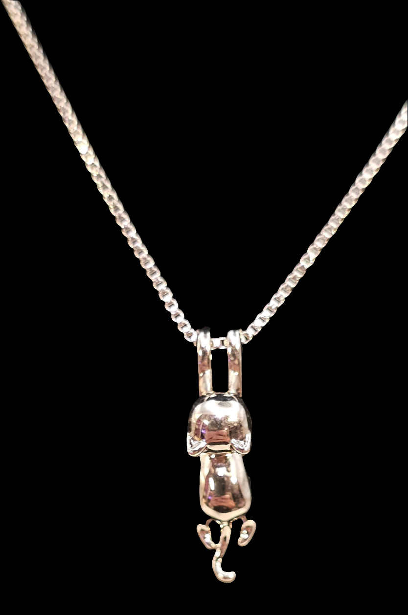 925 SILVER KITTY NECKLACE
