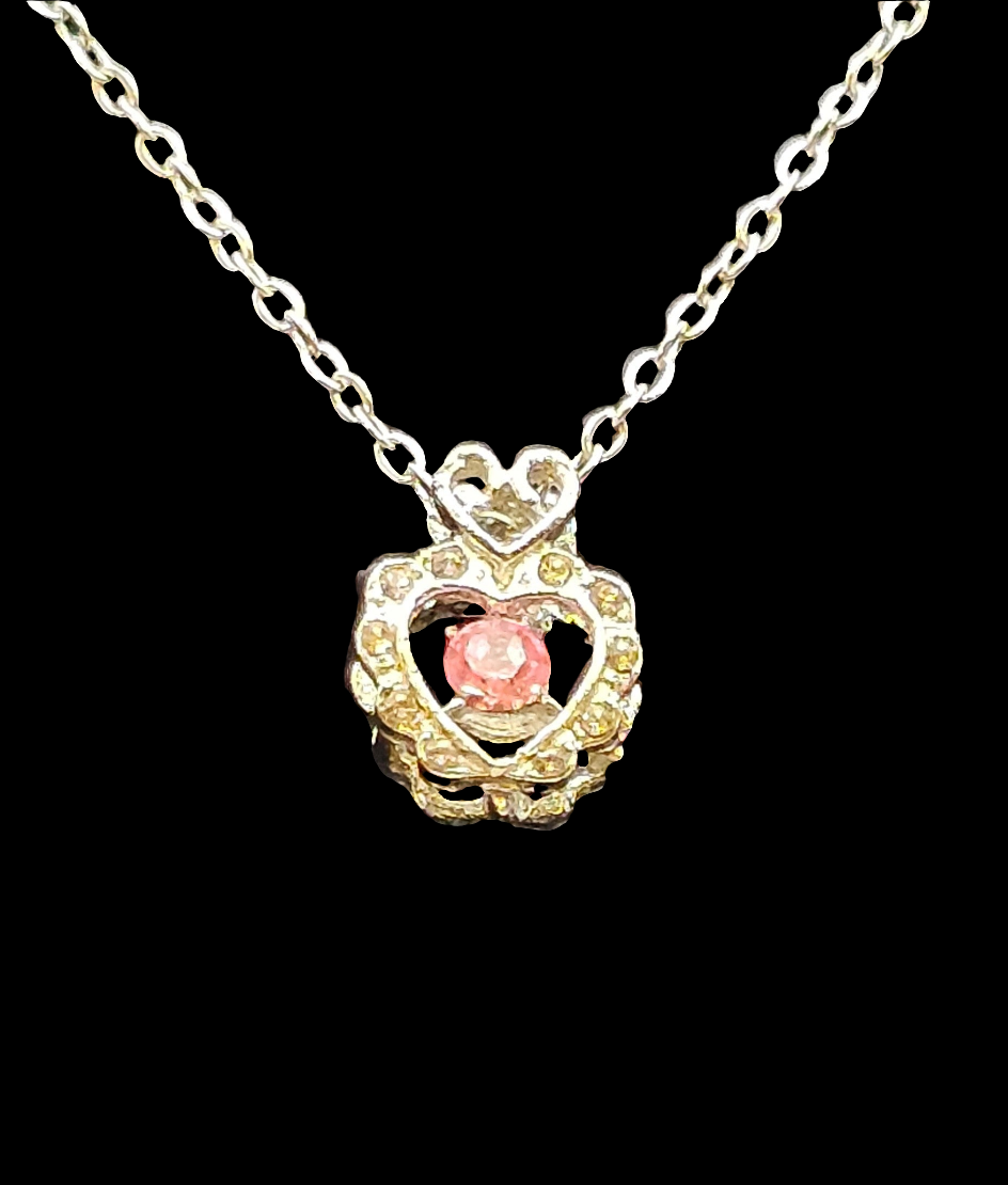 PINK HEART NECKLACE