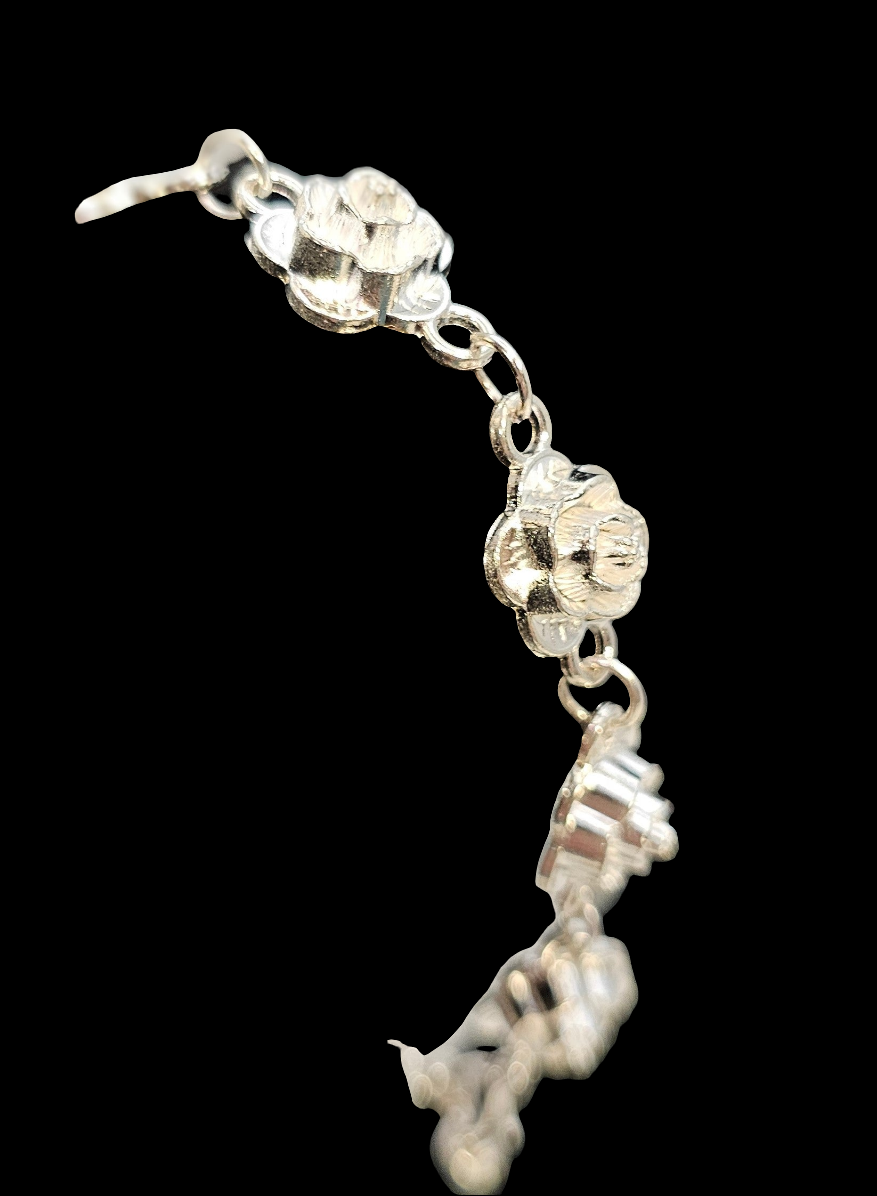 Roses Sterling Silver Bracelet