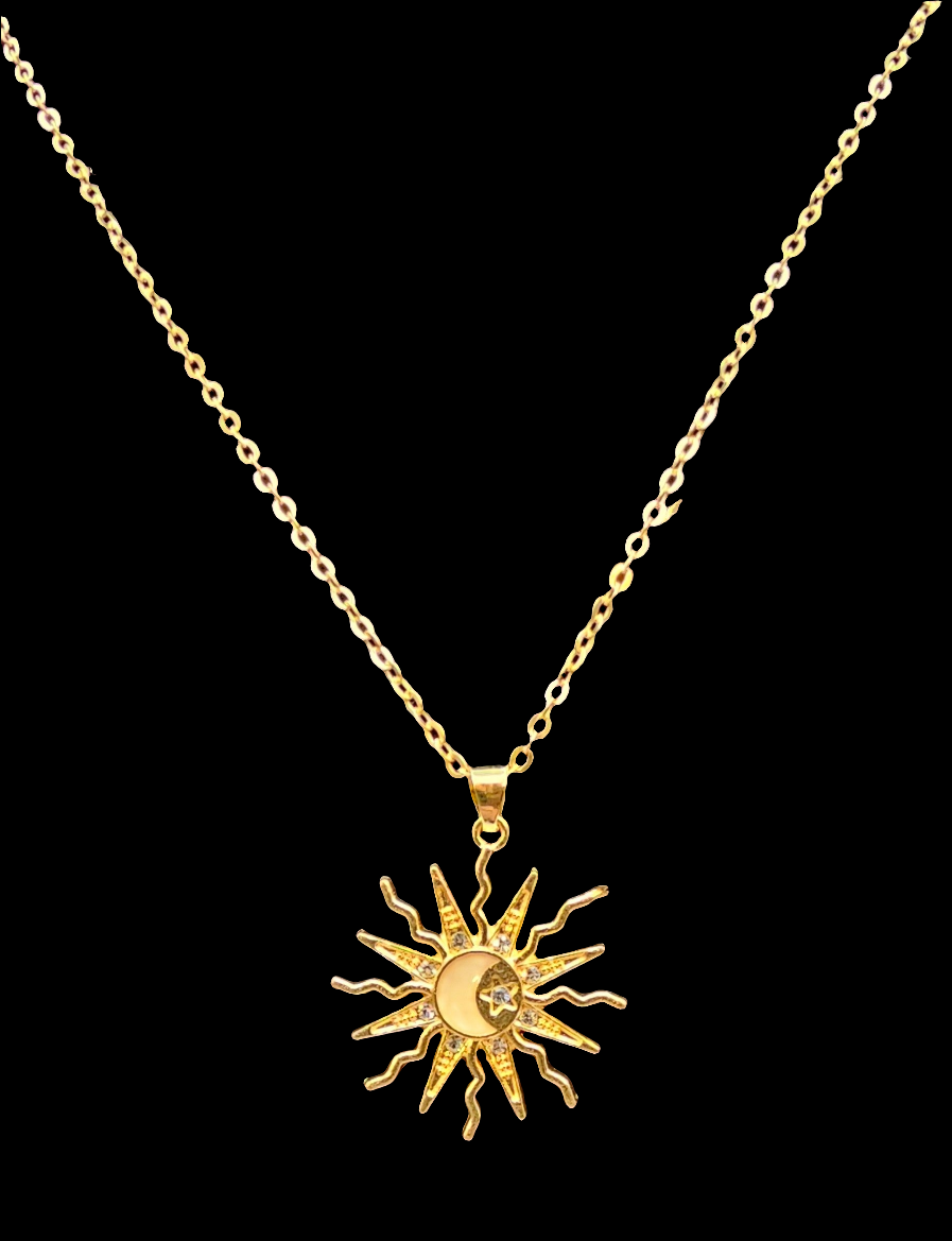 SUN AND MOON NECKLACE