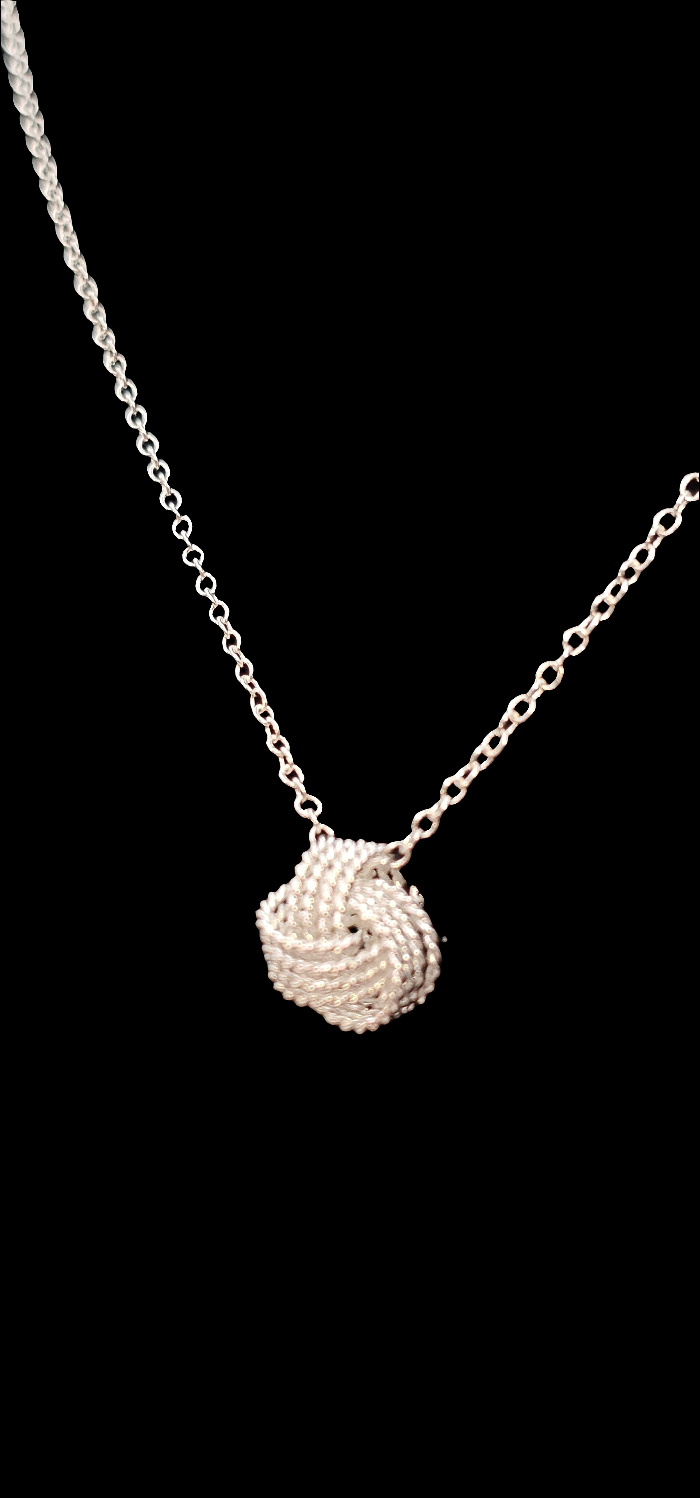 925 SILVER KNOT NECKLACE