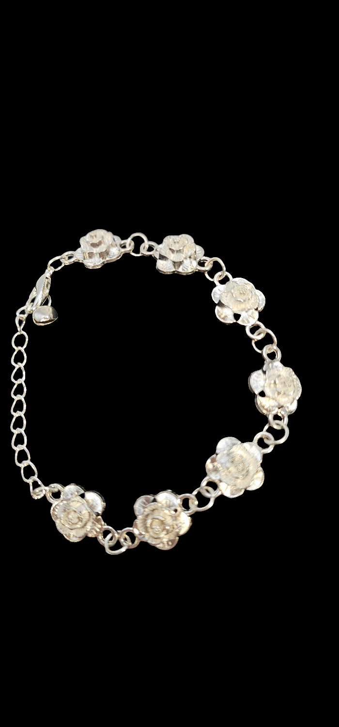 Roses Sterling Silver Bracelet