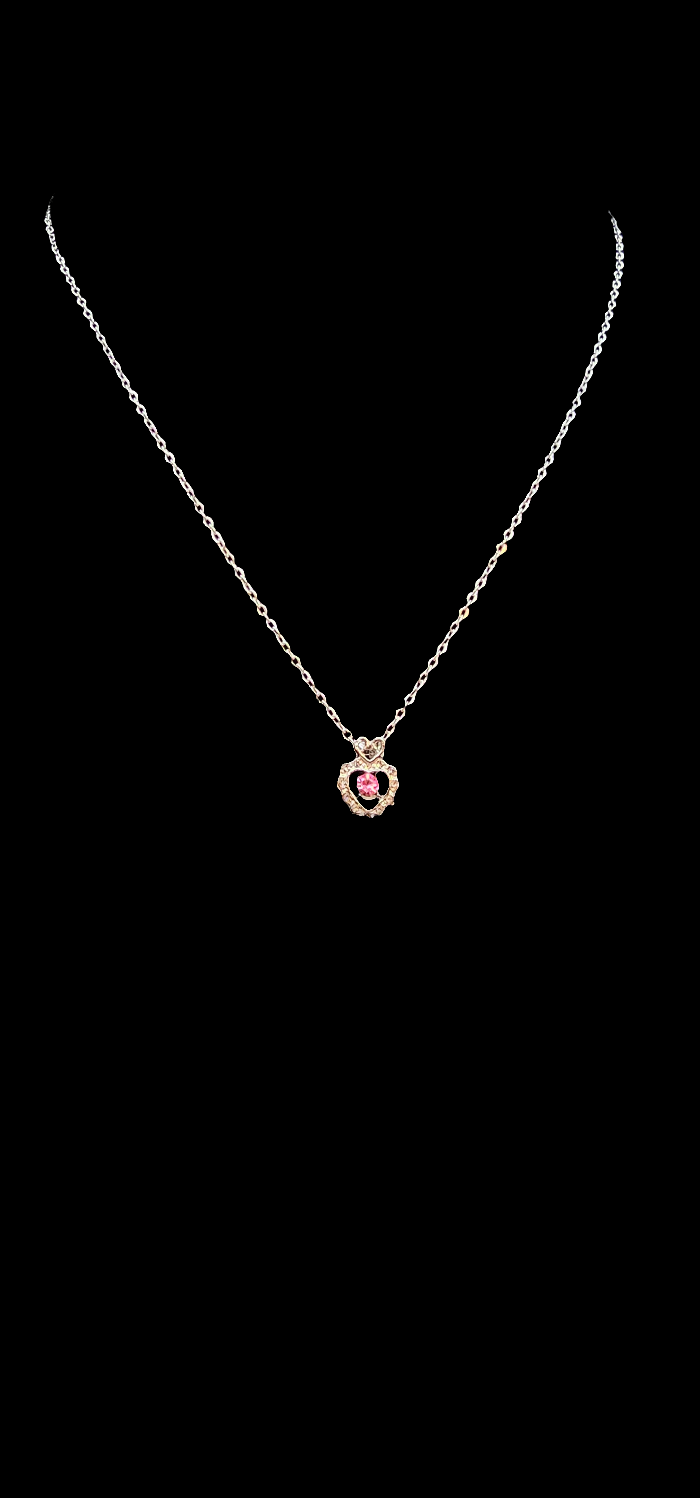 PINK HEART NECKLACE
