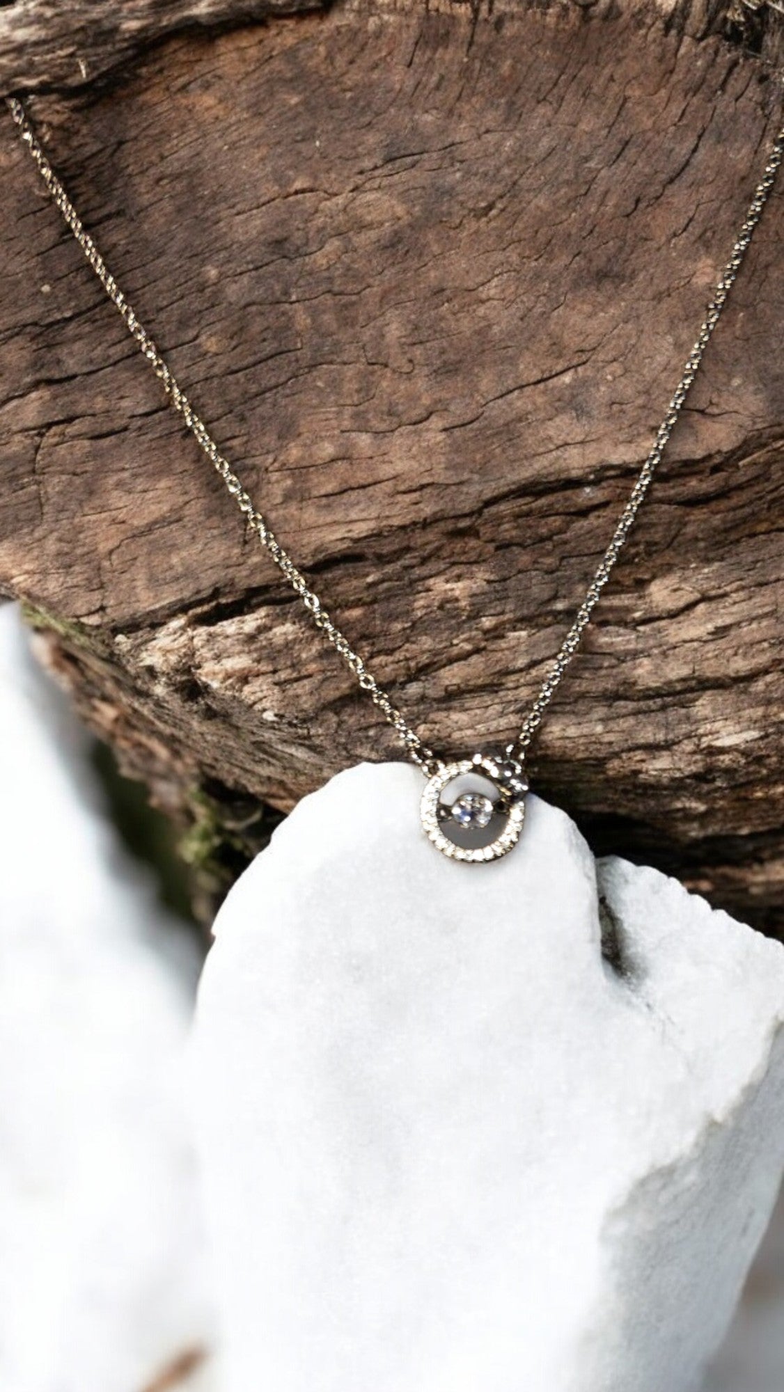 Bow circle necklace - Whimsy's World LLC