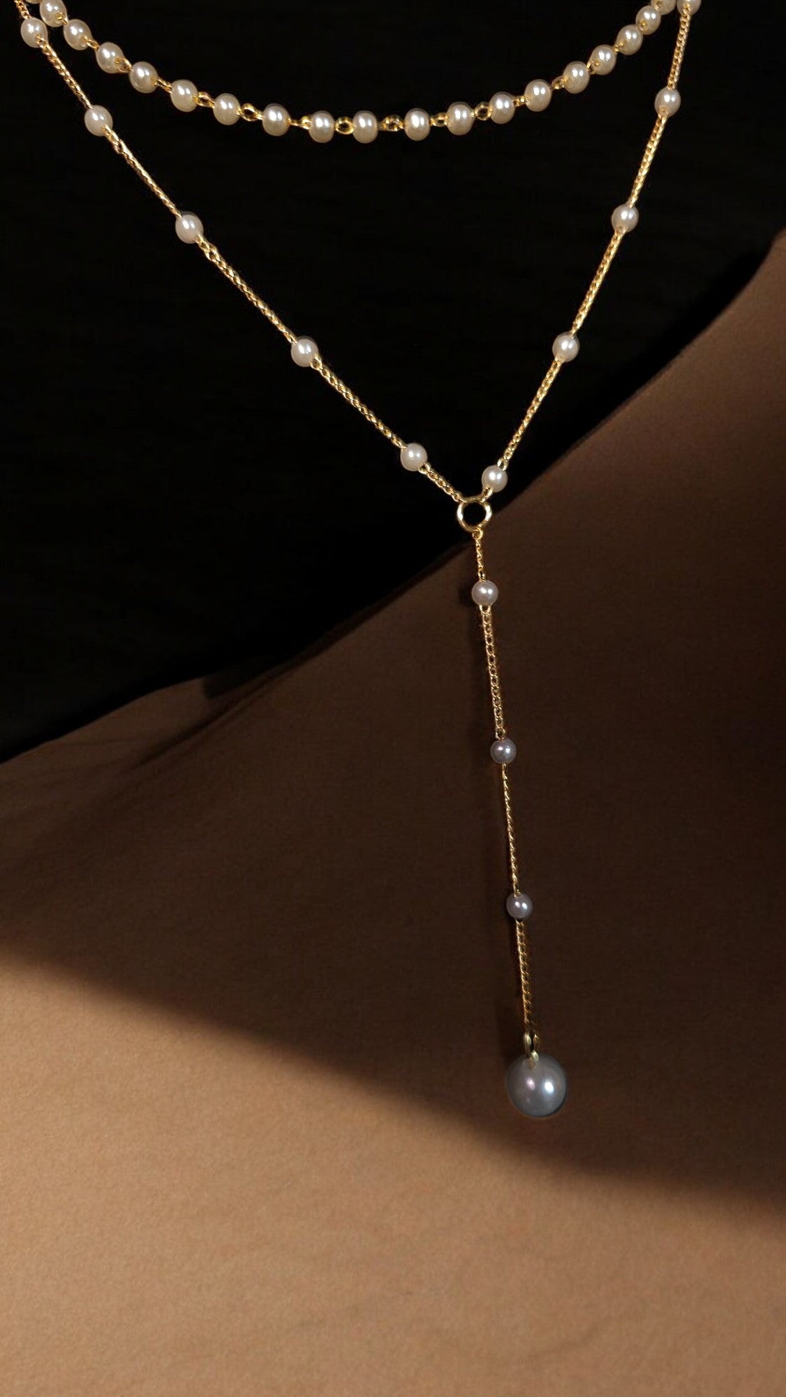 Pearl drop necklace - Whimsy's World LLC