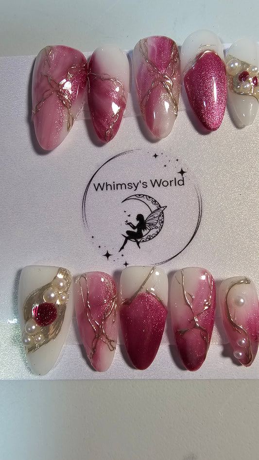 APHRODITE  PINK - PRESS ON NAILS
