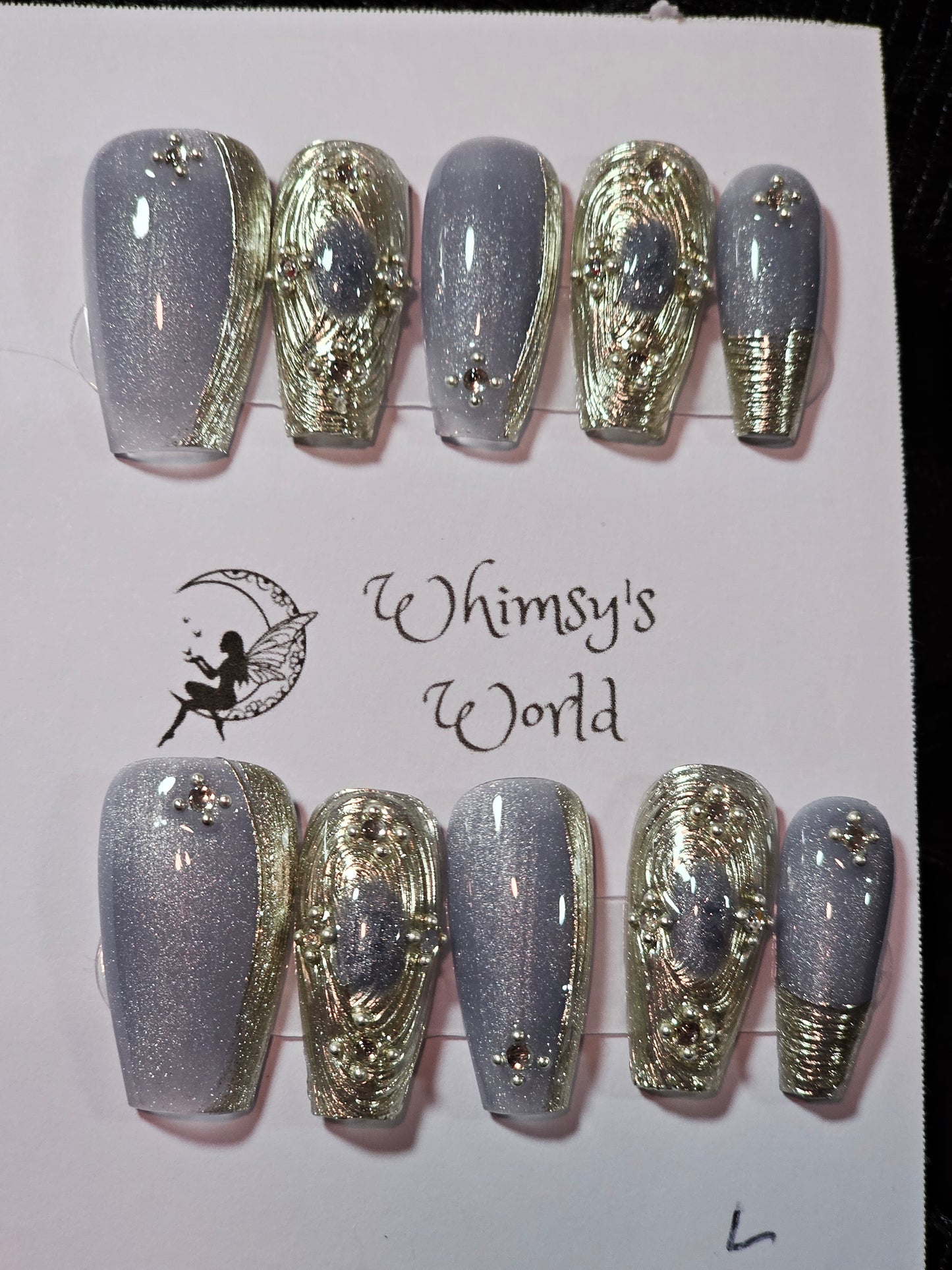 Blue Silver Swirl - Whimsy's World LLC