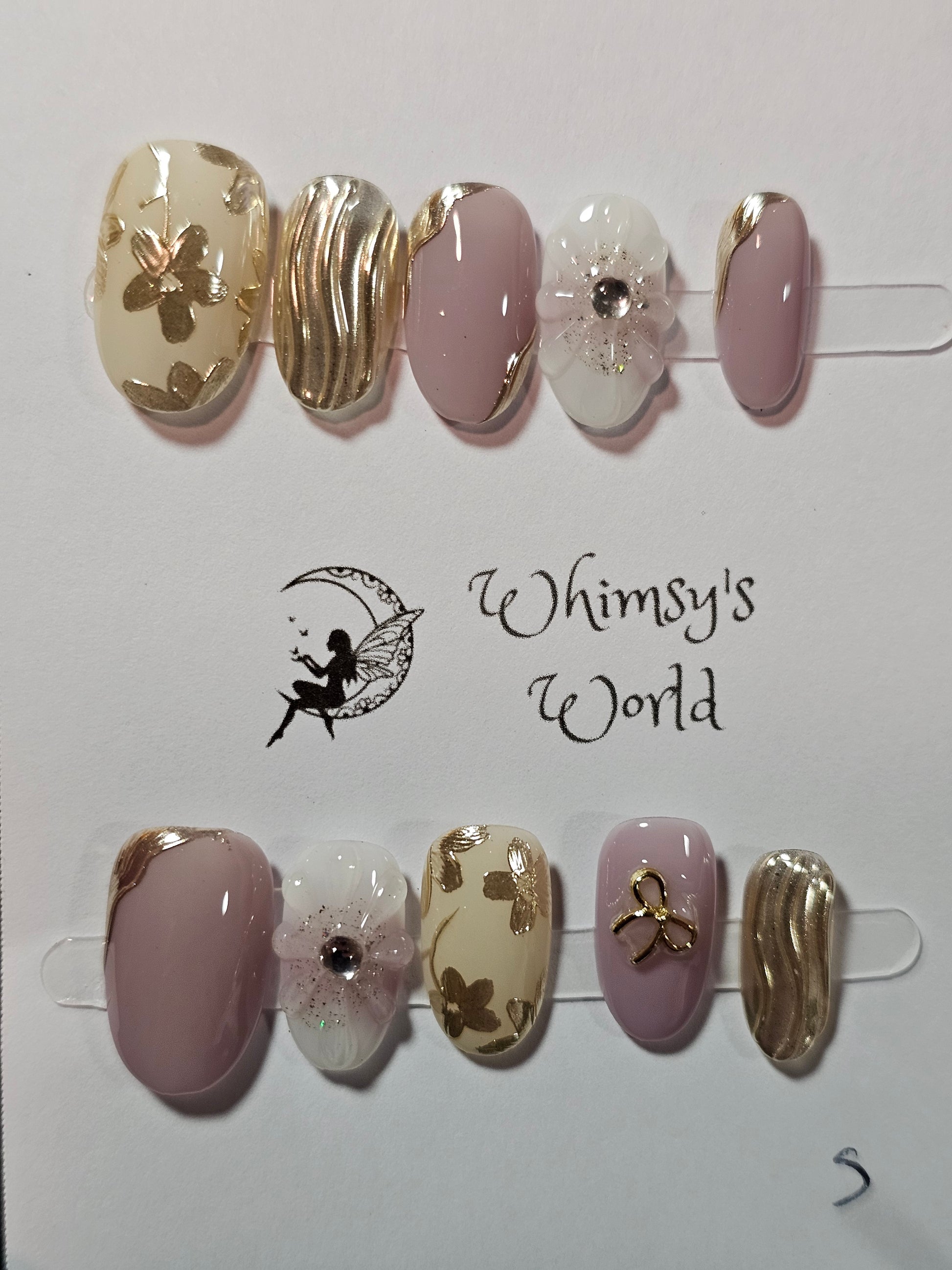 Gold and Pink - Whimsy's World LLC