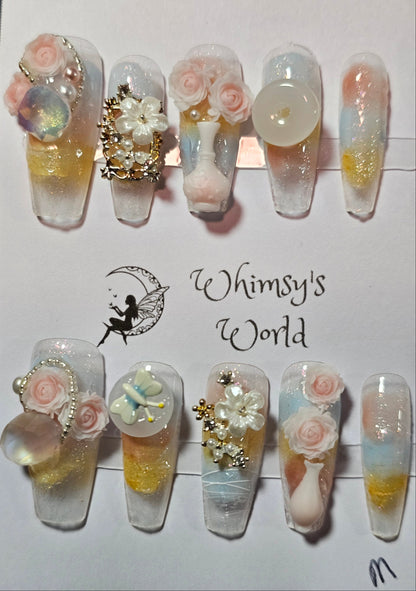 Floral Vase - Whimsy's World LLC