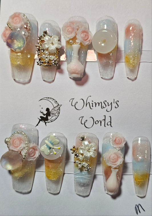 Floral Vase - Whimsy's World LLC