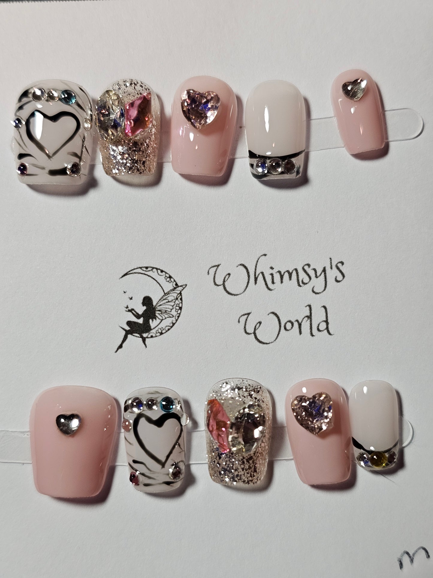 Pink Hearts - Whimsy's World LLC