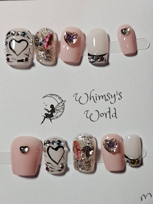 Pink Hearts - Whimsy's World LLC