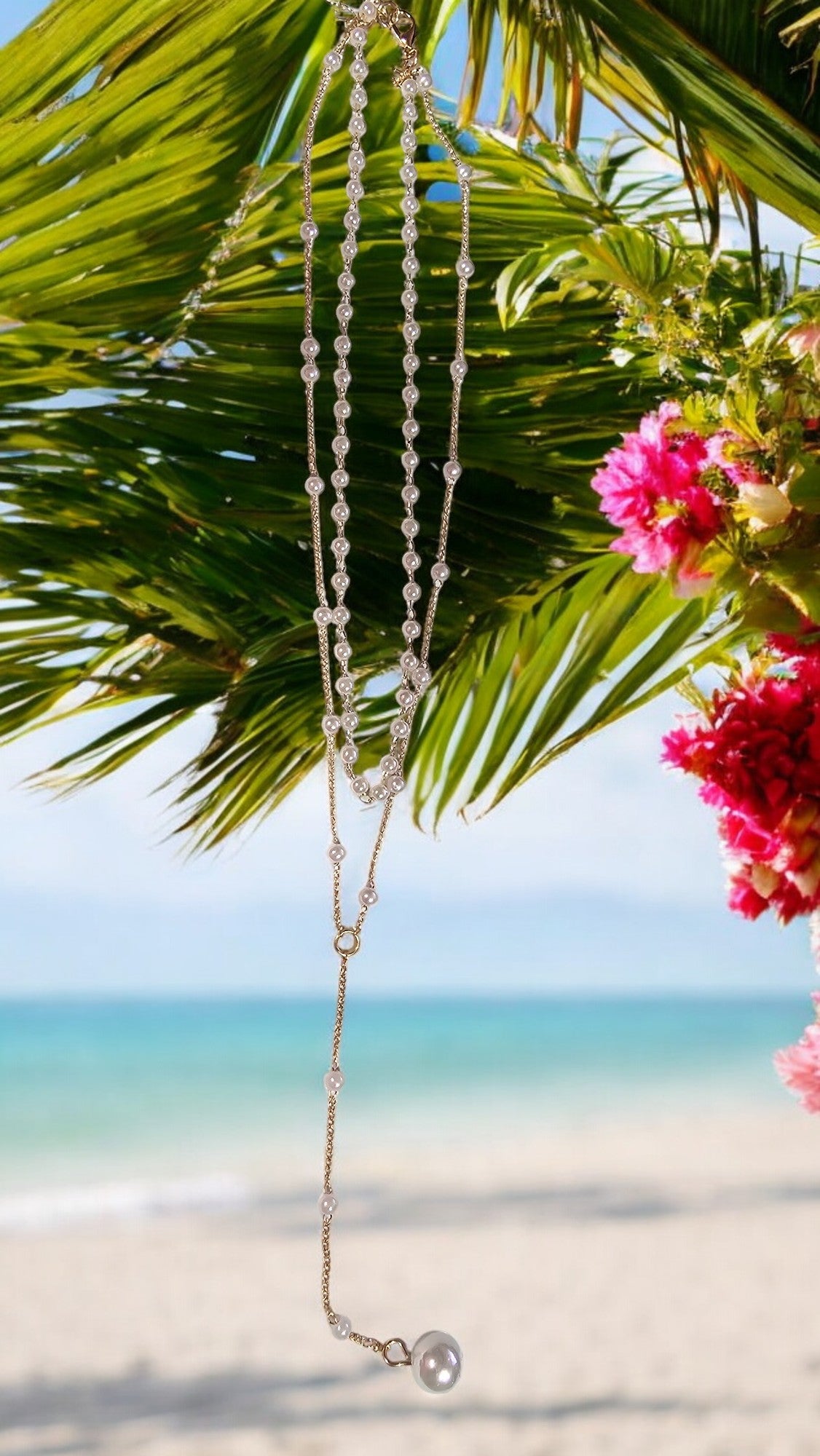 Pearl drop necklace - Whimsy's World LLC
