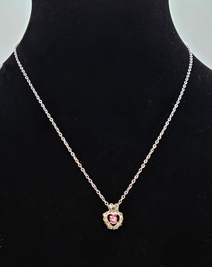 PINK HEART NECKLACE