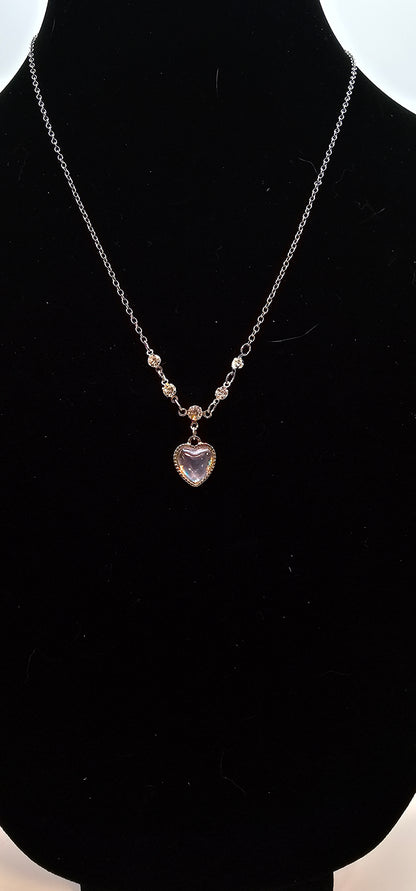 MOON HEART NECKLACE