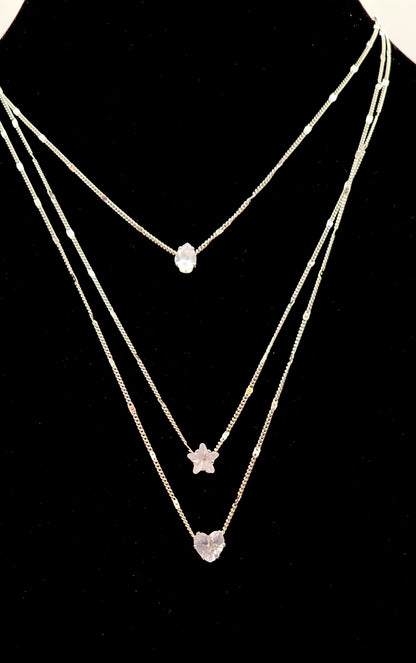 TRIPLE DROP NECKLACE