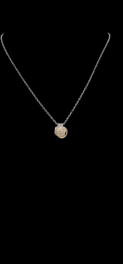 925 SILVER KNOT NECKLACE