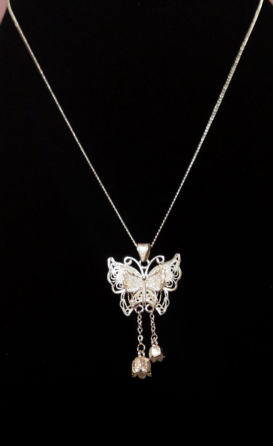 925 Sterling Lace Butterfly